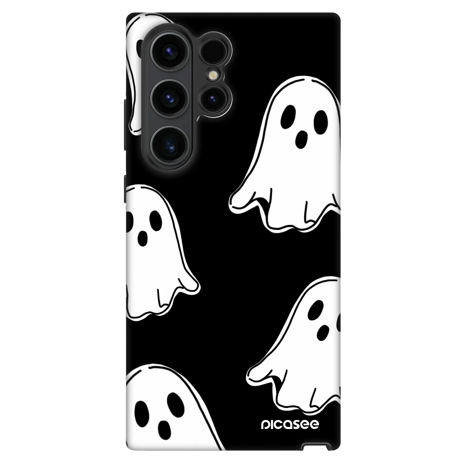 Picasee Fashion Case pro Samsung Galaxy S23 Ultra 5G - Black ghosts