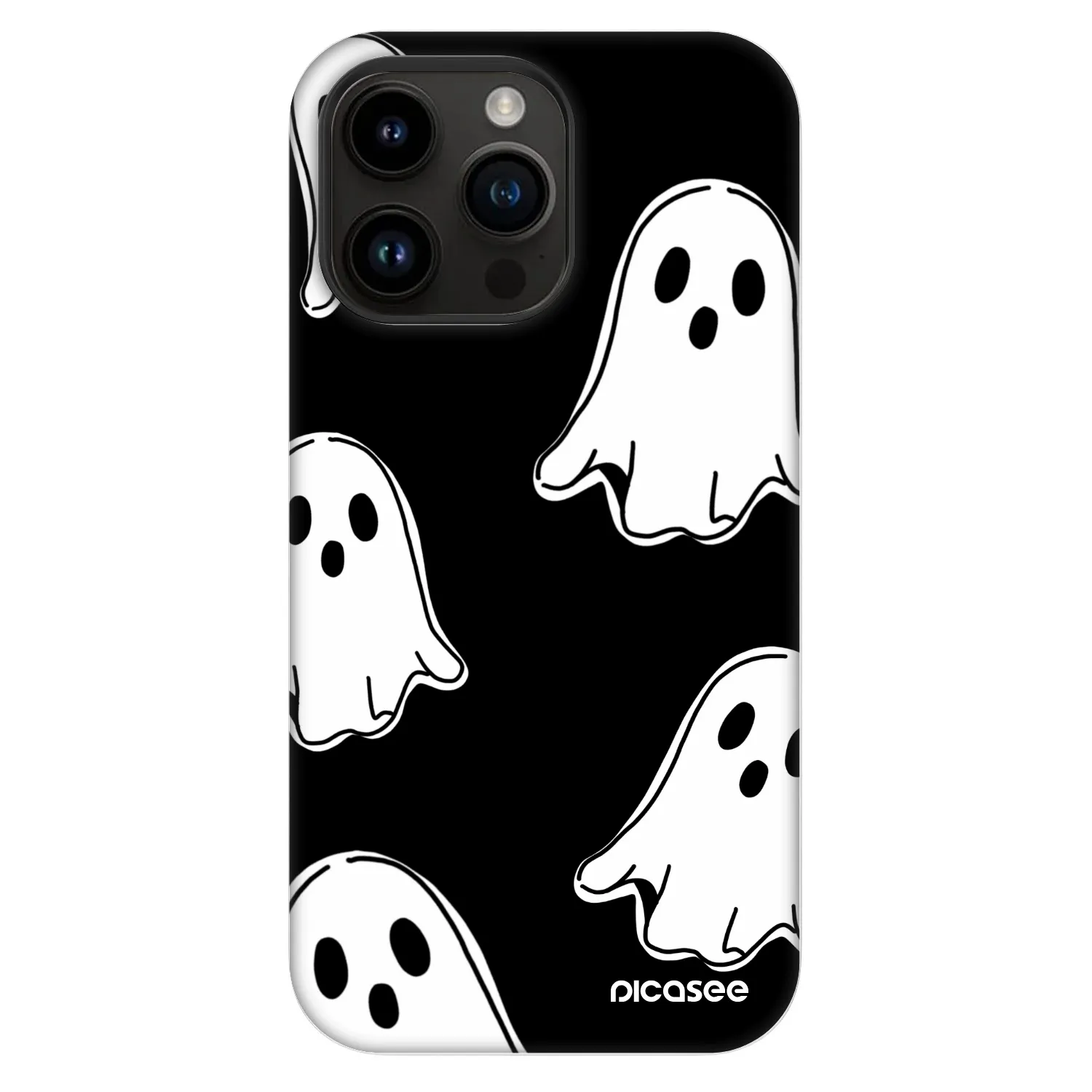 Picasee Fashion Case MagSafe Apple iPhone 14 Pro Max - Black ghosts