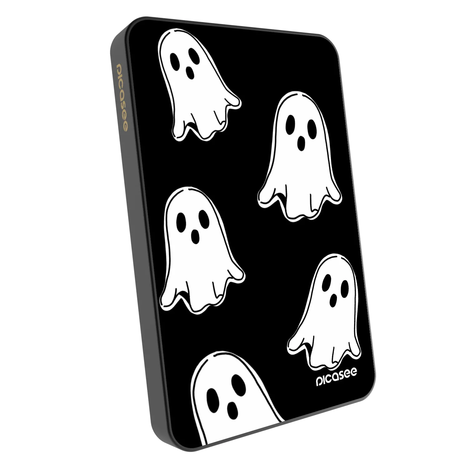 Picasee Powerbanka s MagSafe 5 000 mAh Šedá - Black ghosts