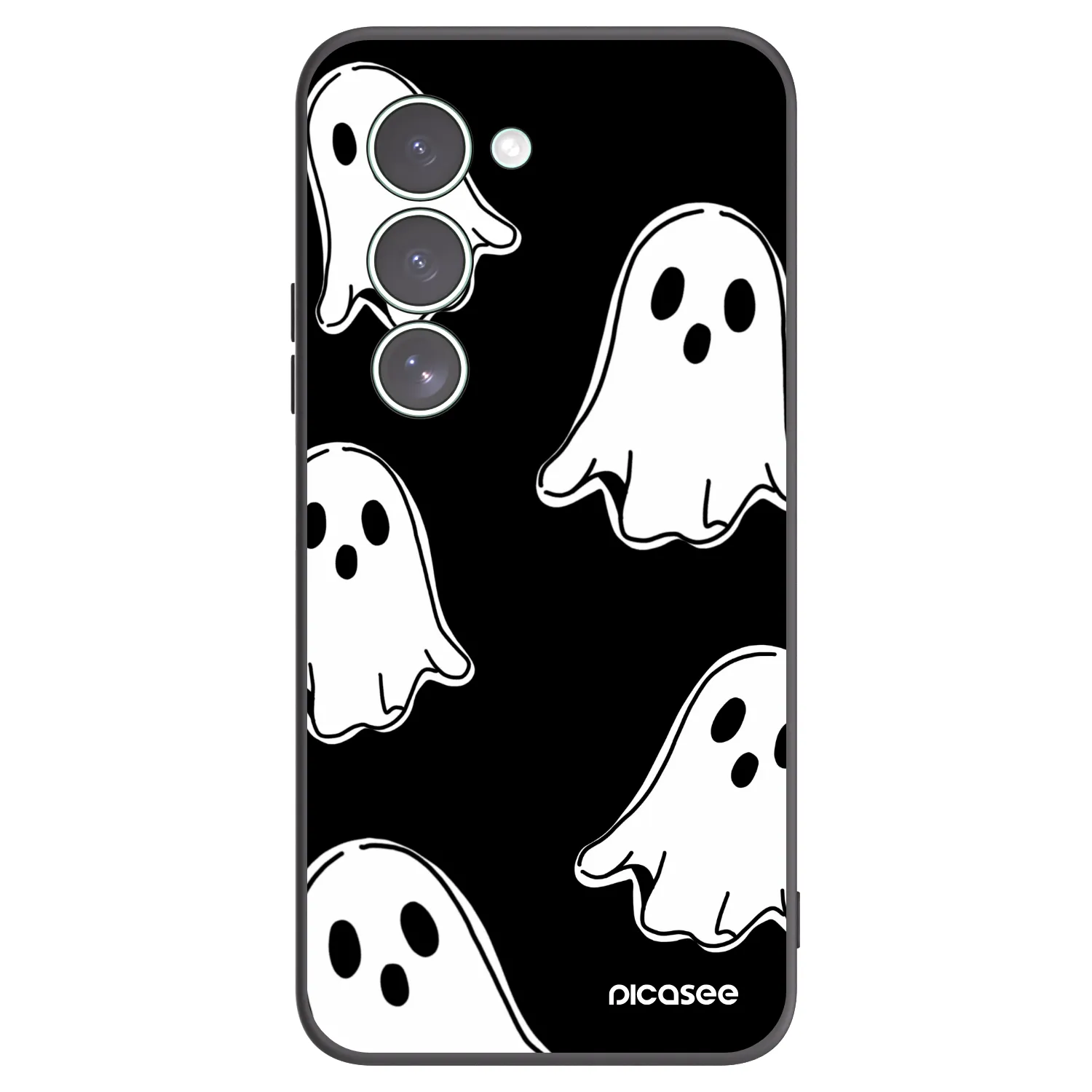 Picasee silikonový černý obal pro Xiaomi Redmi 15 5G - Black ghosts