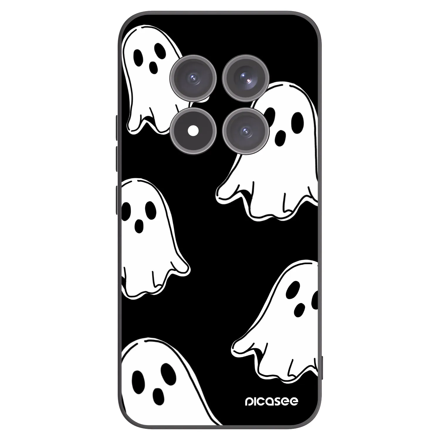 Picasee silikonový černý obal pro Xiaomi Redmi Note 15 Pro+ - Black ghosts