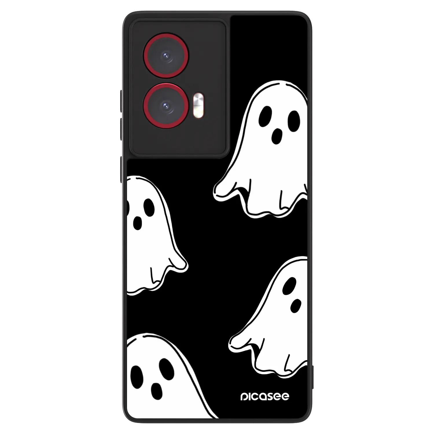 Picasee ULTIMATE CASE pro Motorola Edge 50 Fusion - Black ghosts
