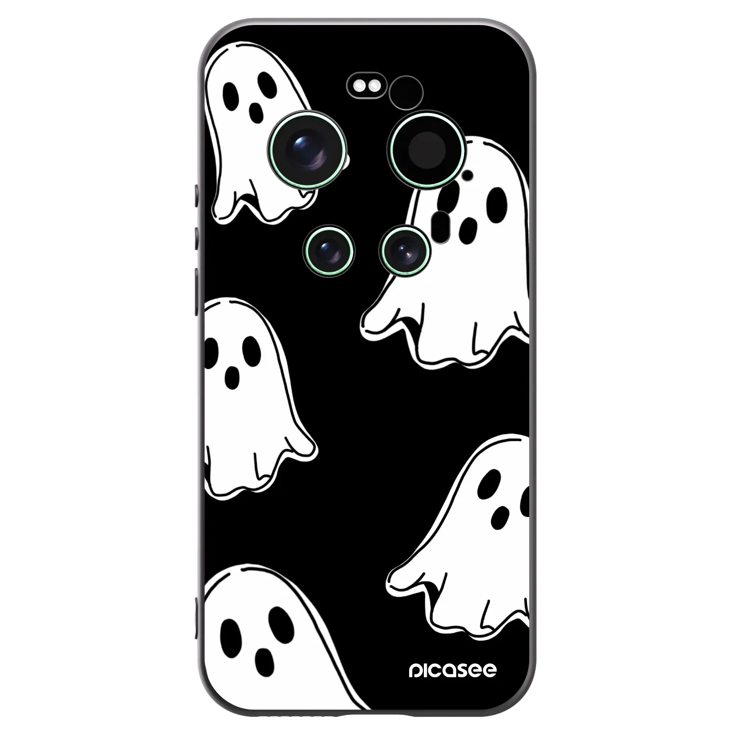Picasee silikonový černý obal pro Xiaomi 17 Ultra - Black ghosts