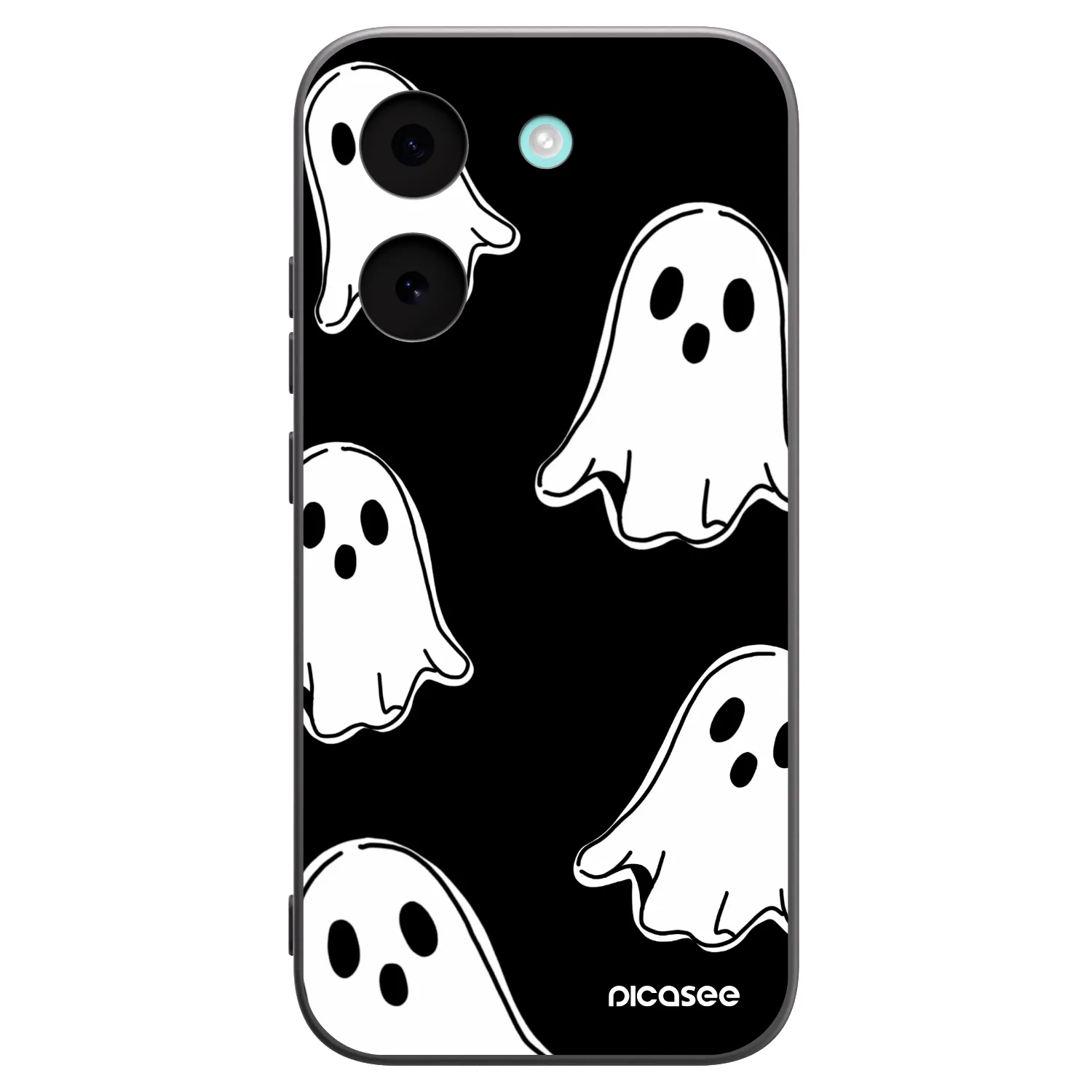 Picasee silikonový černý obal pro Xiaomi Poco X8 Pro - Black ghosts