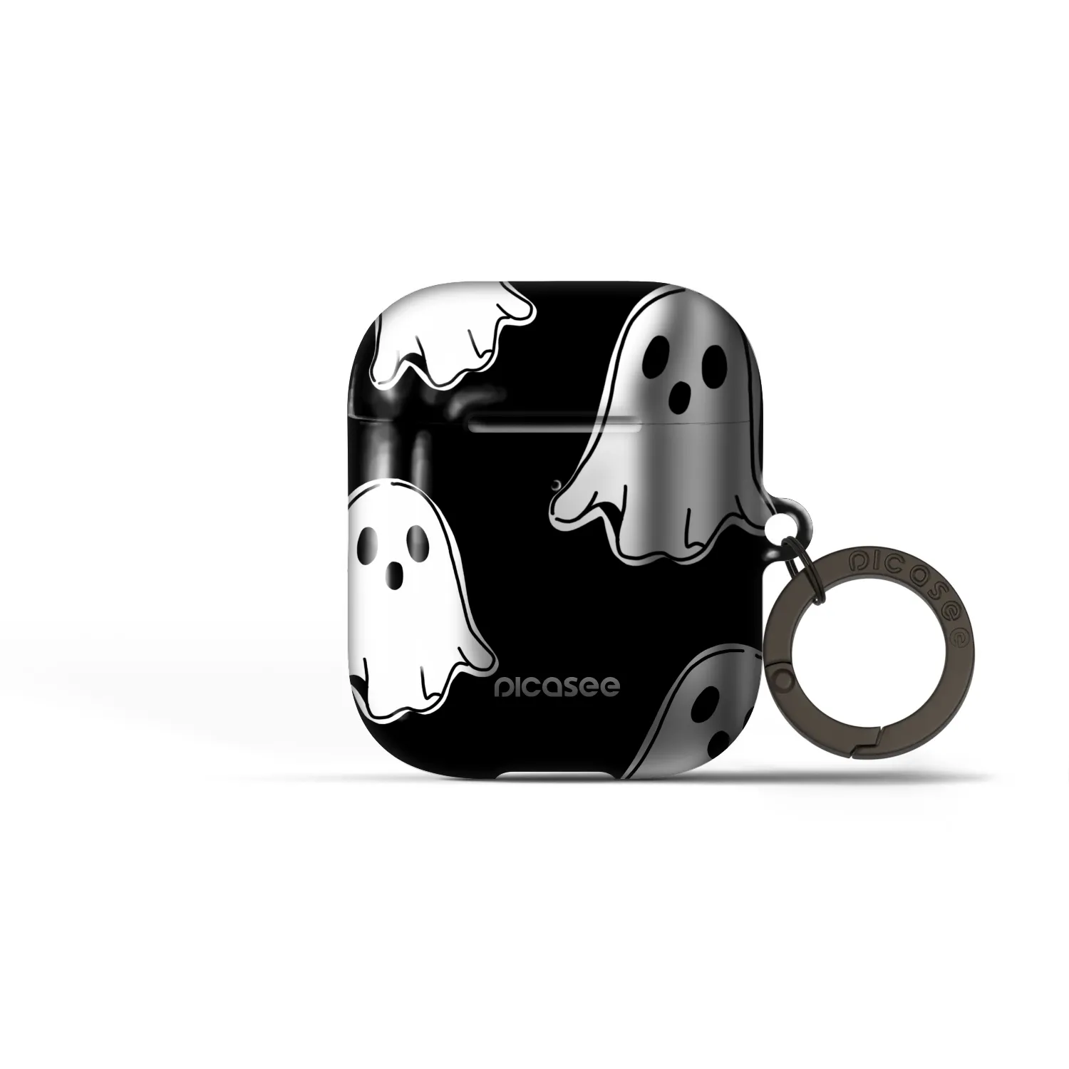 Picasee Obal pro Apple AirPods 2 - Black ghosts