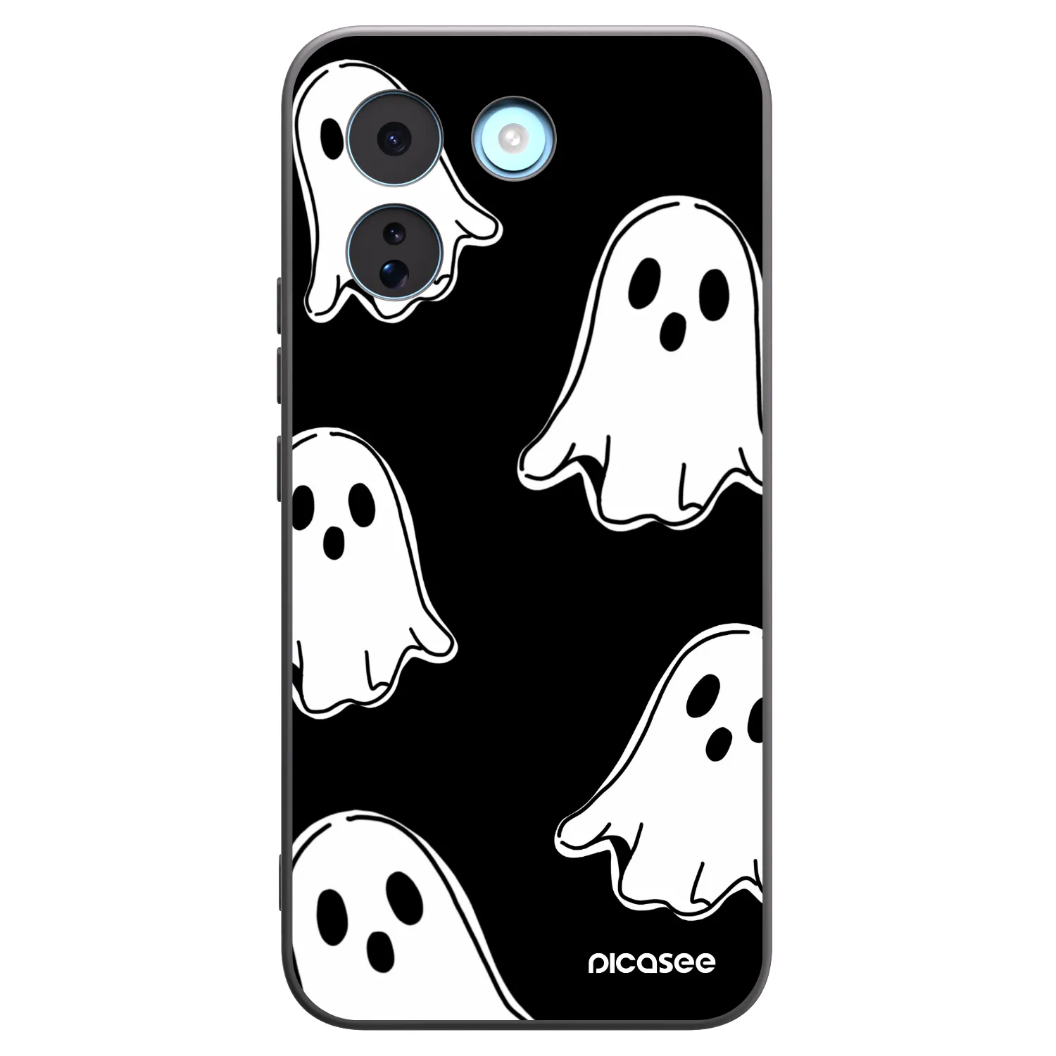 Picasee silikonový černý obal pro Xiaomi Redmi Note 17 Pro MAX 5G - Black ghosts
