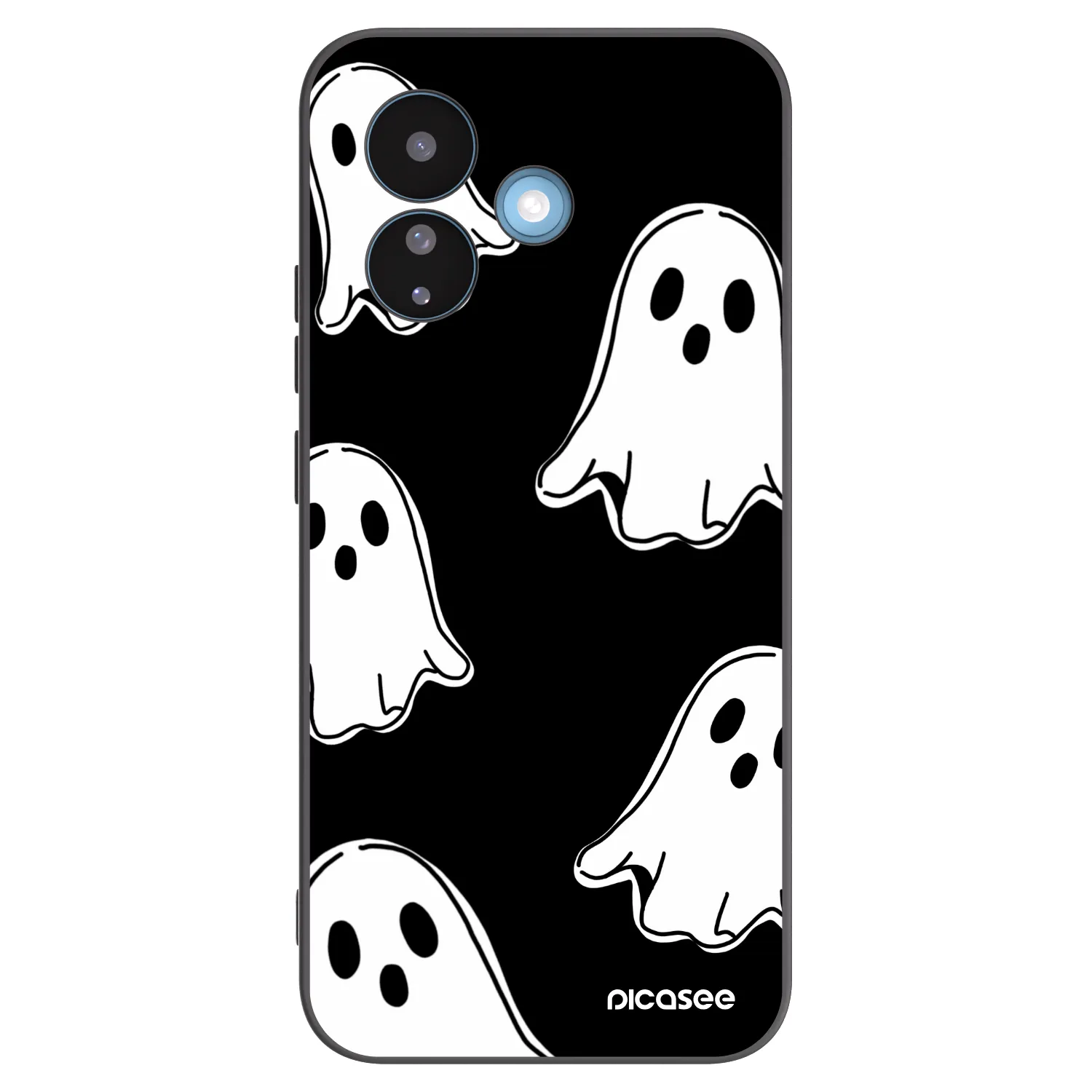 Picasee silikonový černý obal pro Xiaomi Redmi Note 17 Pro 5G - Black ghosts