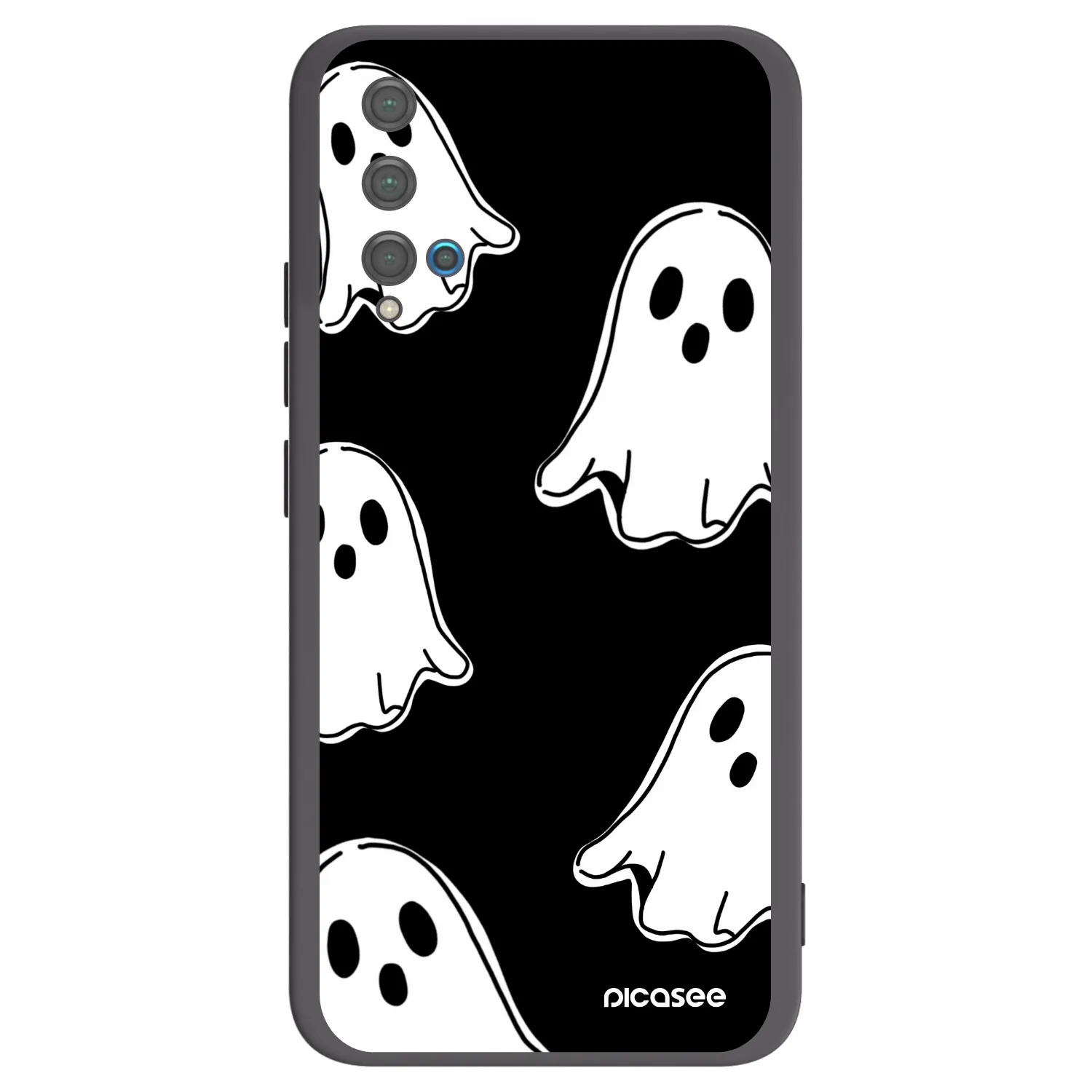 Picasee silikonový černý obal pro Huawei Nova 5T - Black ghosts