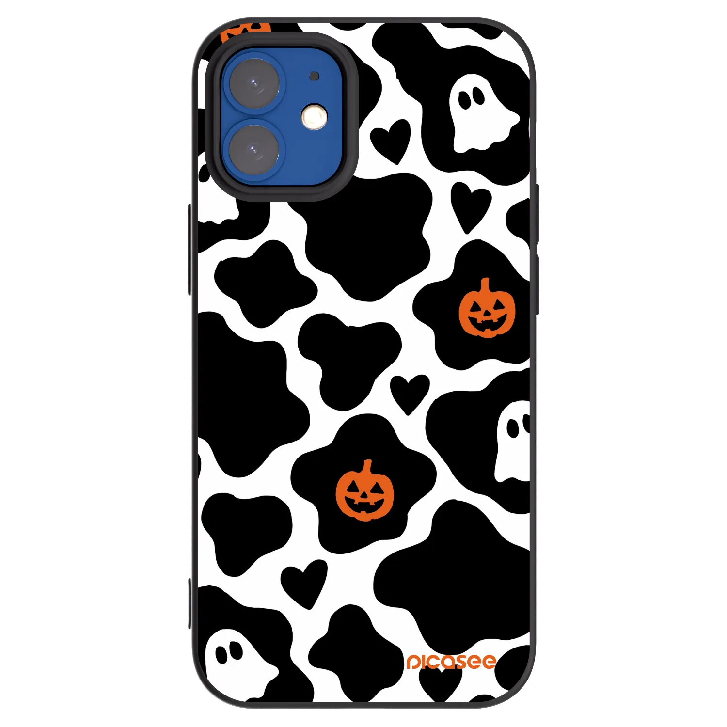Picasee silikonový černý obal pro Apple iPhone 12 mini - Boow