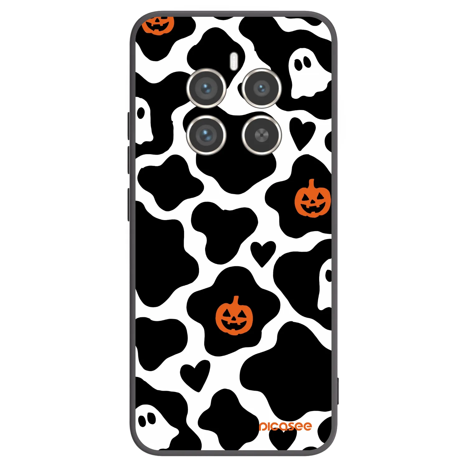 Picasee silikonový černý obal pro Realme 12 Pro 5G - Boow