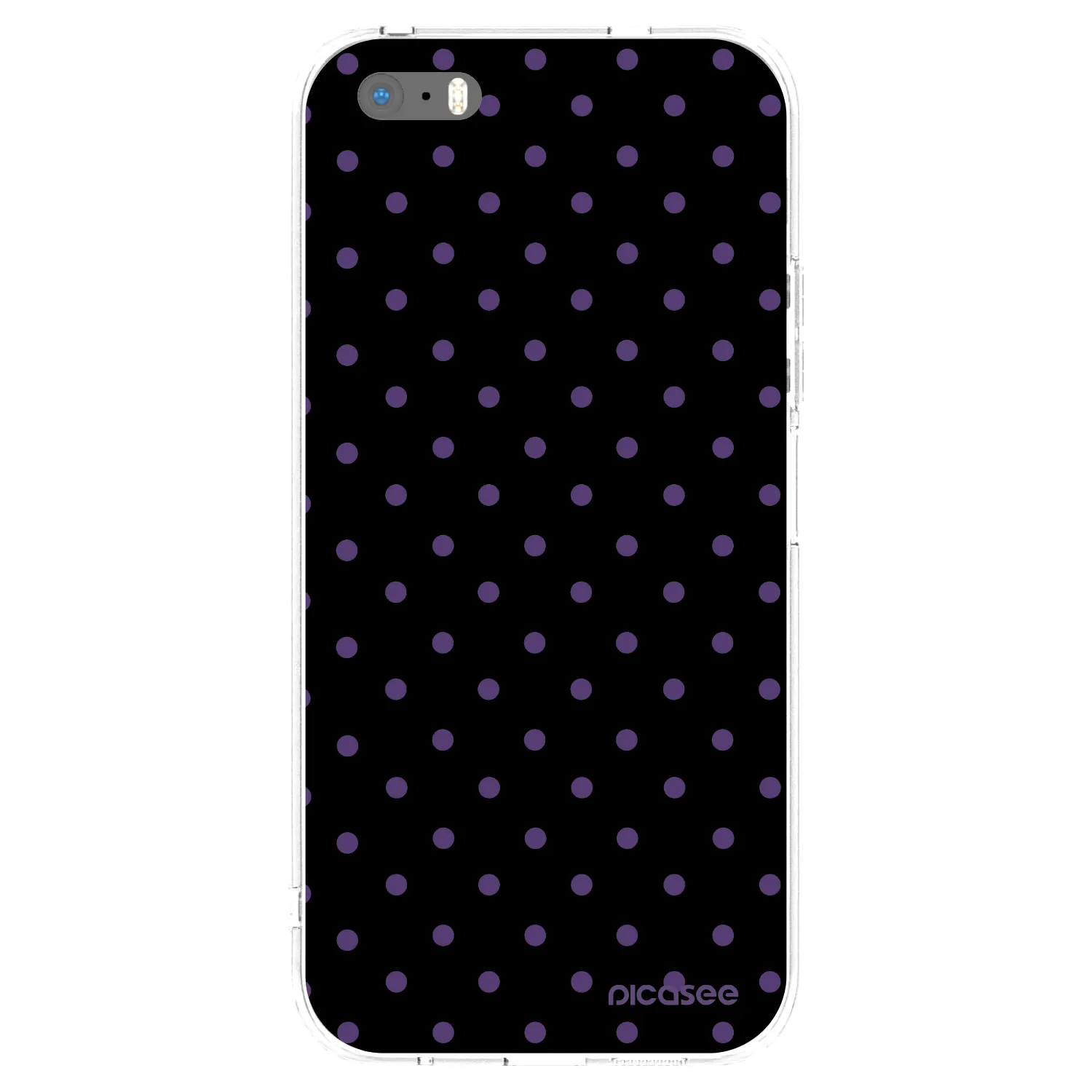 Picasee silikonový průhledný obal pro Apple iPhone 5/5S/SE - Flickers