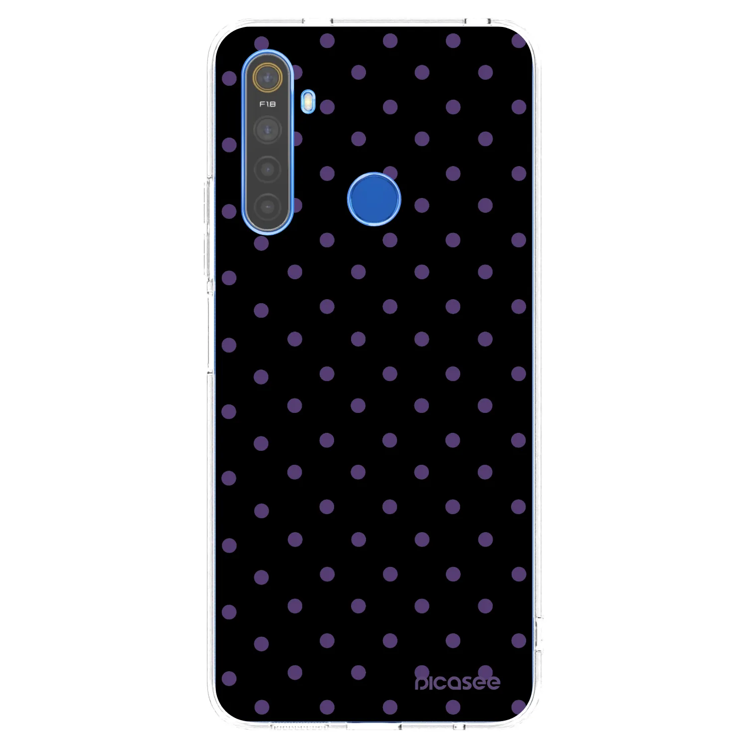Picasee silikonový průhledný obal pro Realme 5 - Flickers