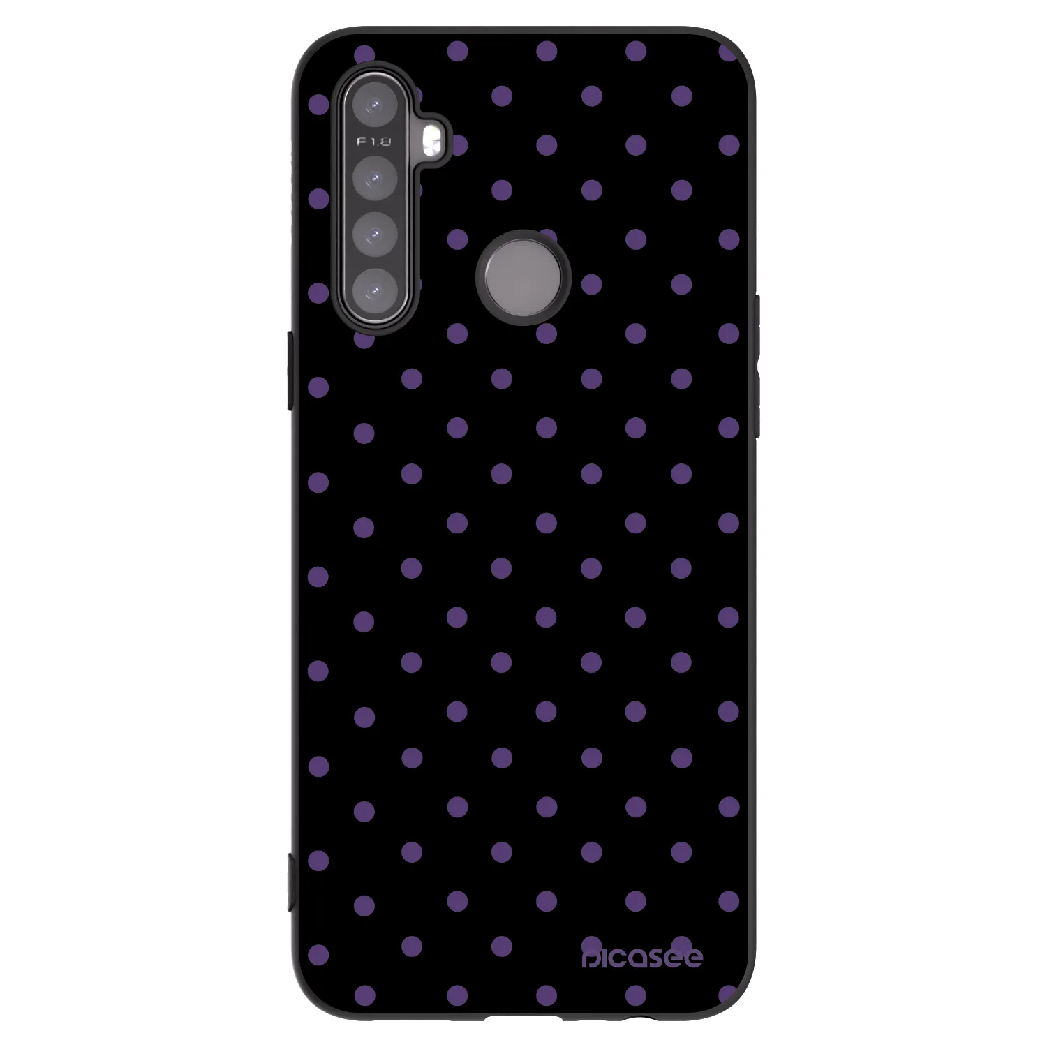 Picasee silikonový černý obal pro Realme 5 - Flickers