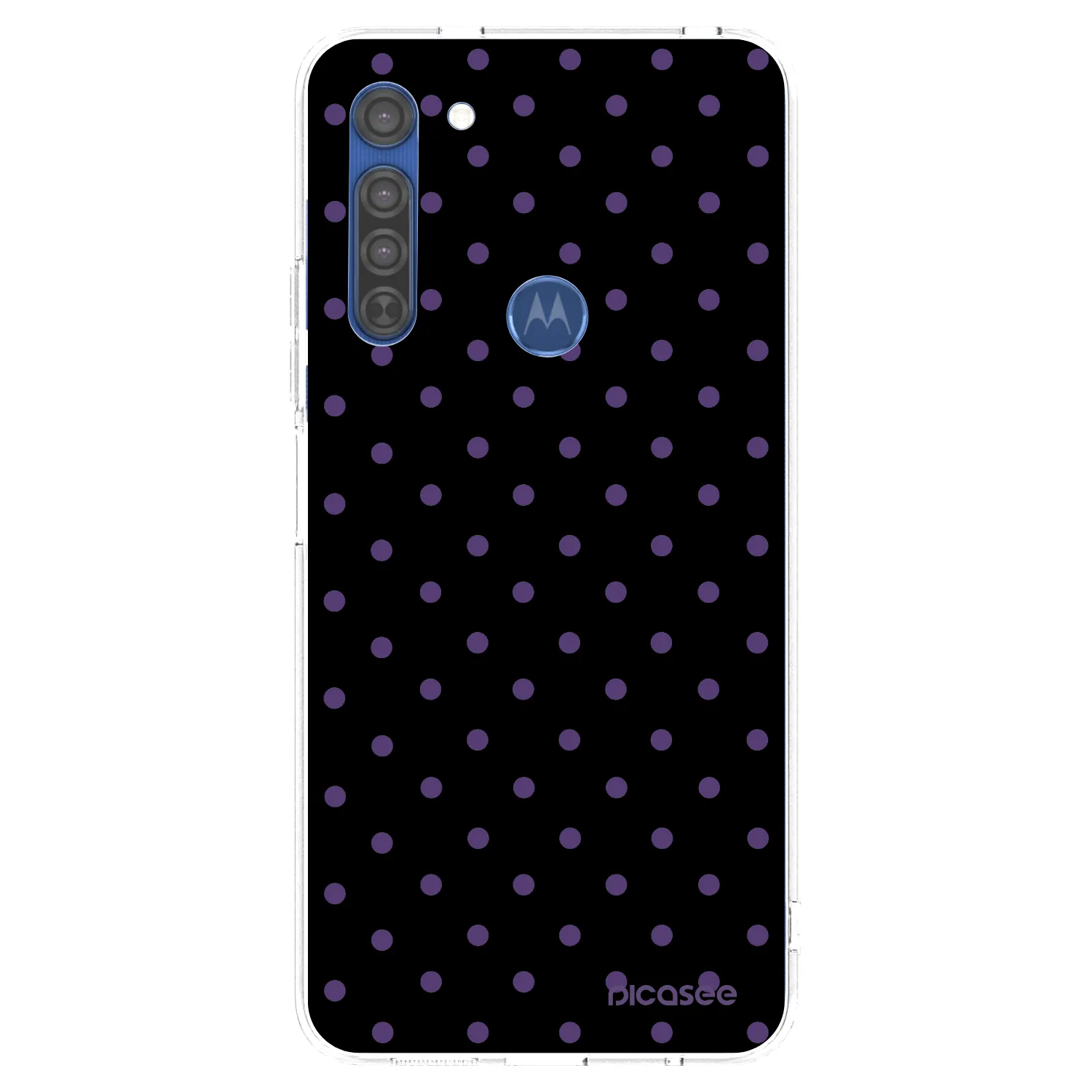 Picasee silikonový průhledný obal pro Motorola Moto G8 - Flickers