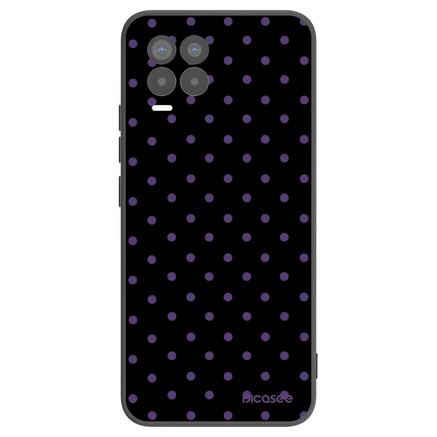 Picasee silikonový černý obal pro Realme 8 4G - Flickers