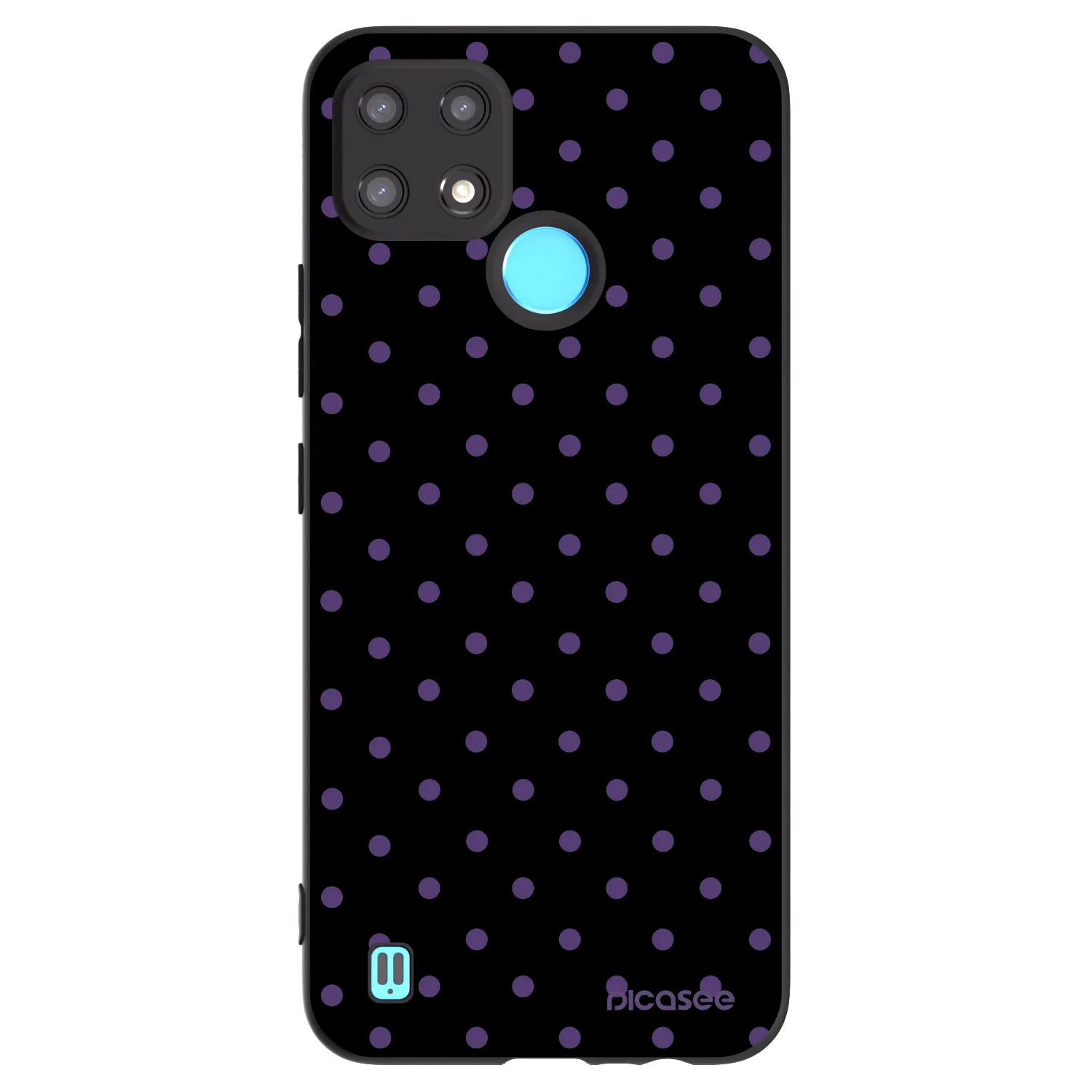 Picasee silikonový černý obal pro Realme C21 - Flickers