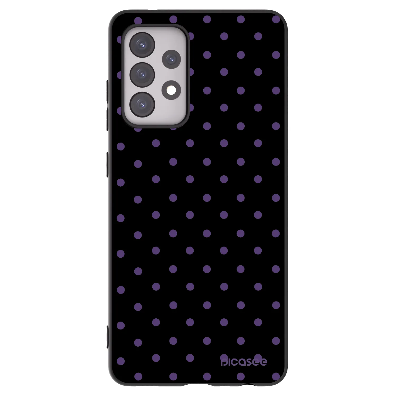 Picasee silikonový černý obal pro Samsung Galaxy A52s 5G A528B - Flickers