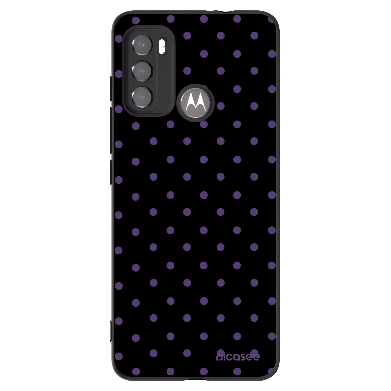 Picasee silikonový černý obal pro Motorola Moto G60 - Flickers