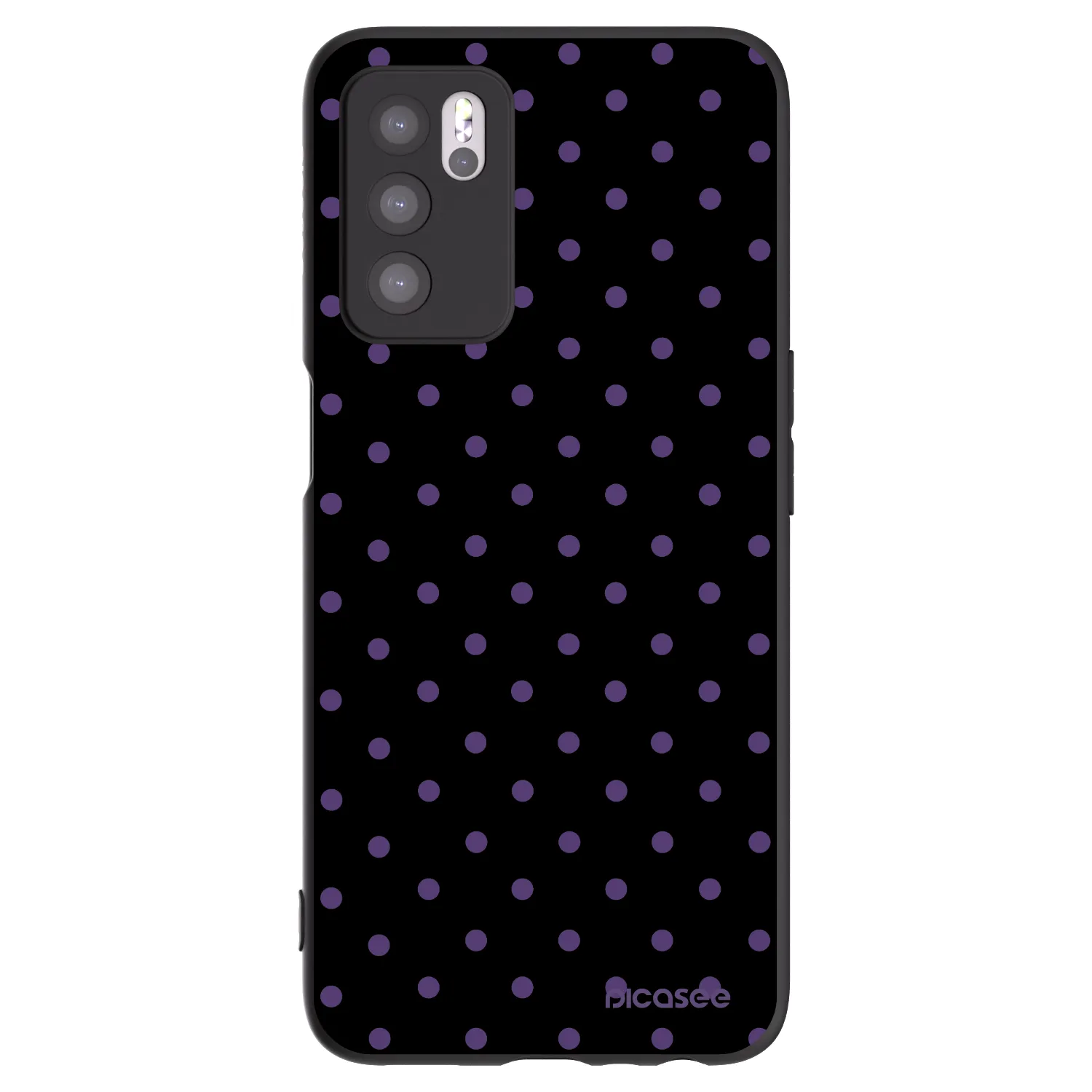Picasee silikonový černý obal pro OPPO A16s - Flickers