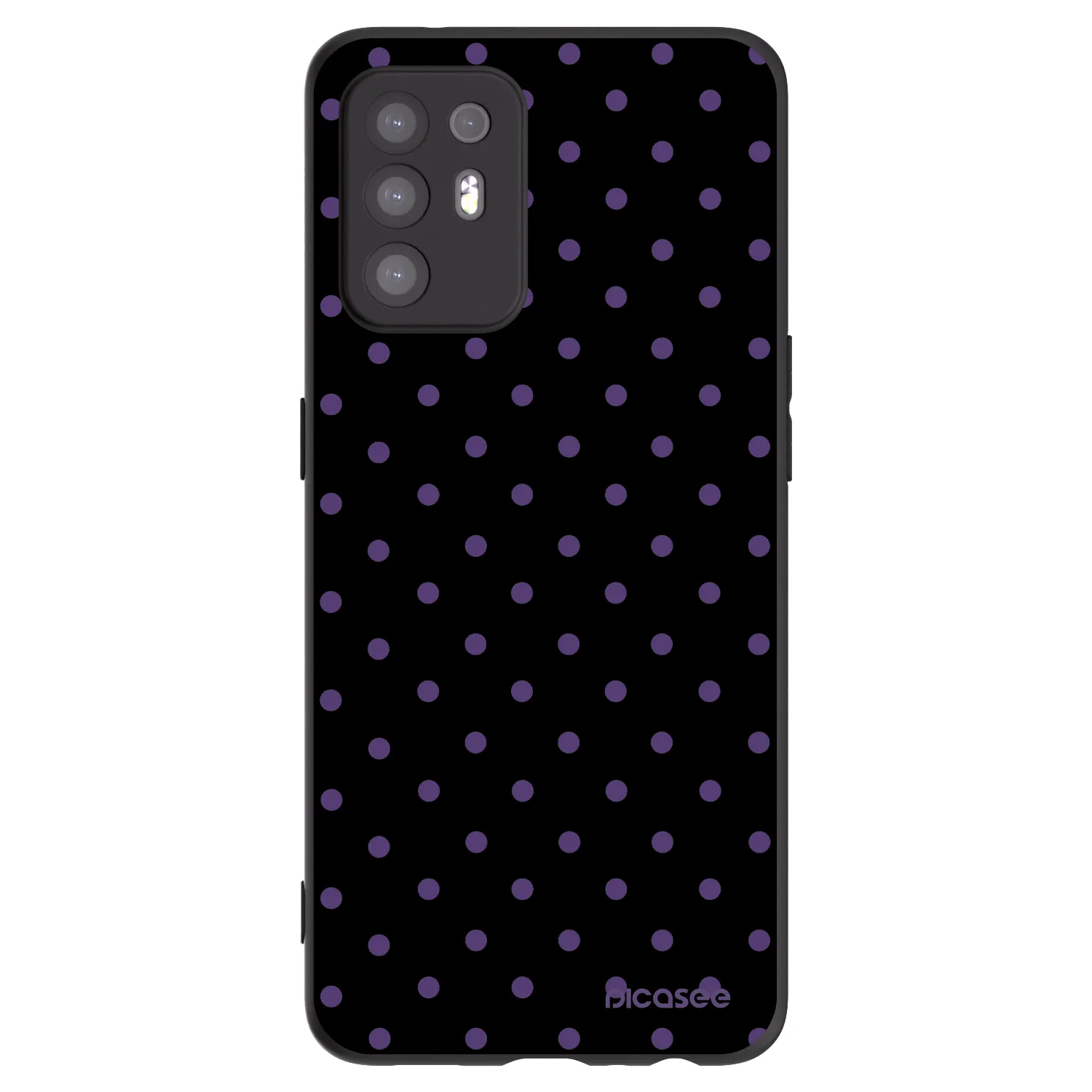 Picasee silikonový černý obal pro OPPO A94 5G - Flickers