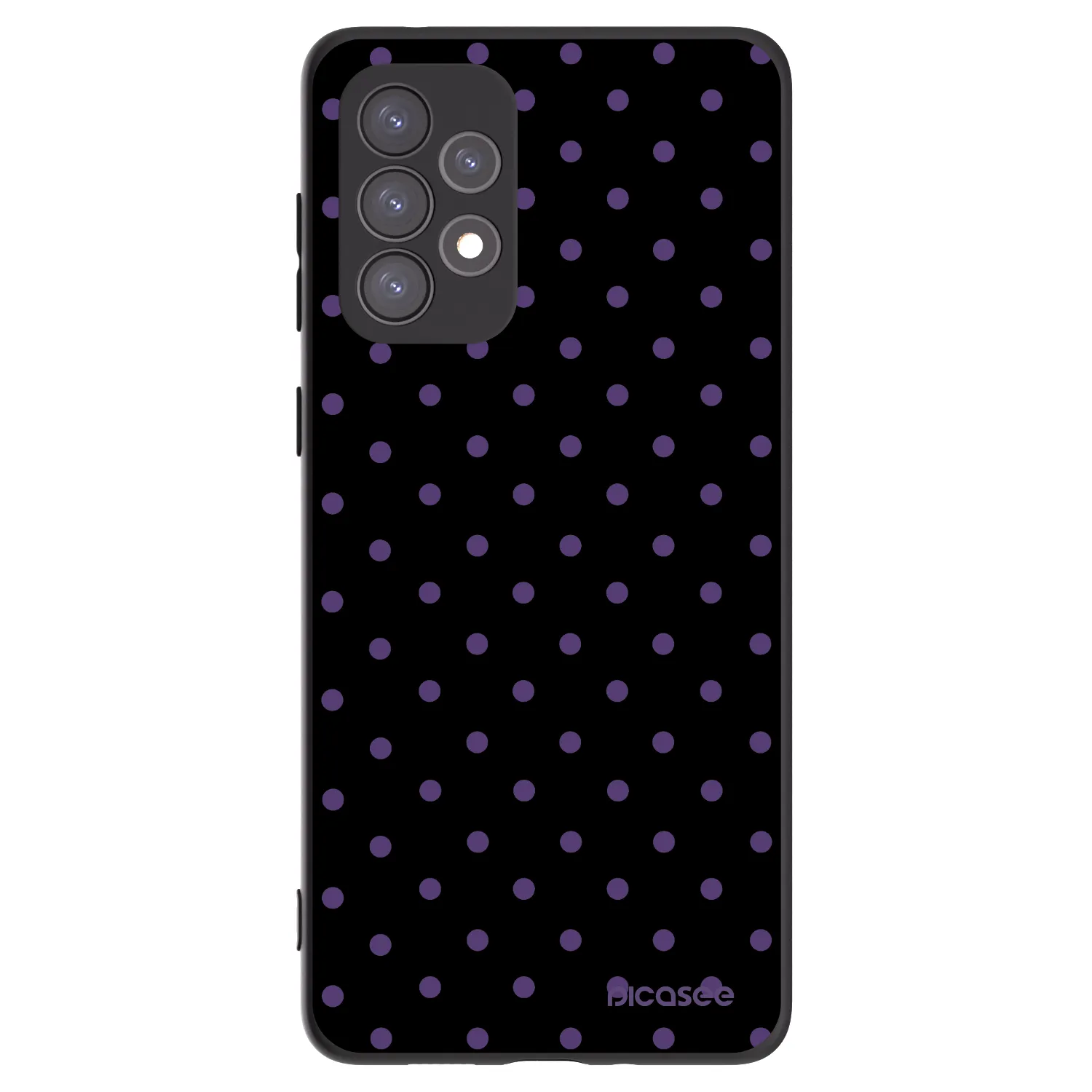 Picasee silikonový černý obal pro Samsung Galaxy A73 5G - Flickers