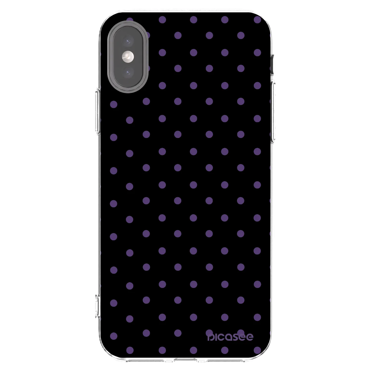 Picasee silikonový průhledný obal pro Apple iPhone X/XS - Flickers