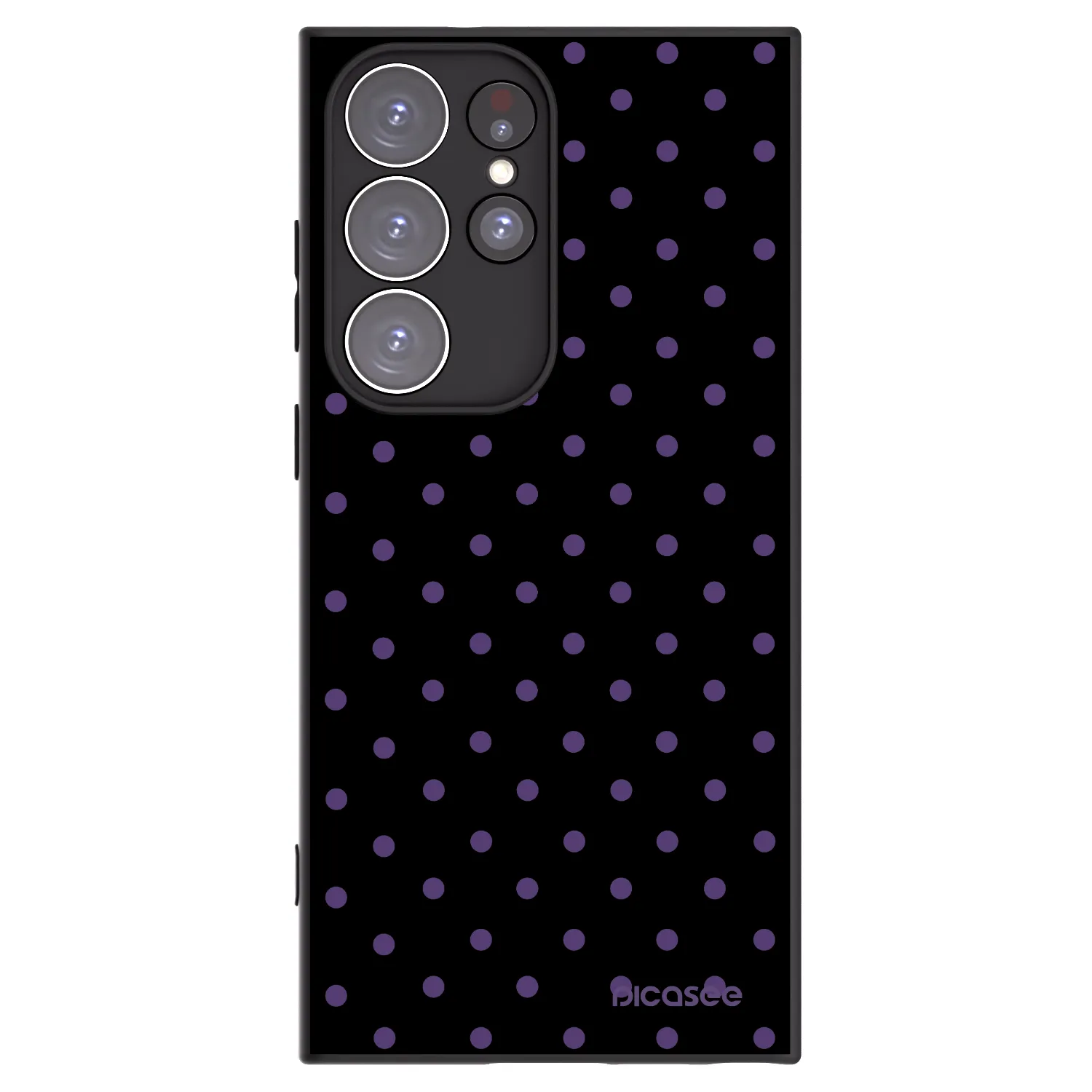 Picasee silikonový černý obal pro Samsung Galaxy S23 Ultra 5G - Flickers