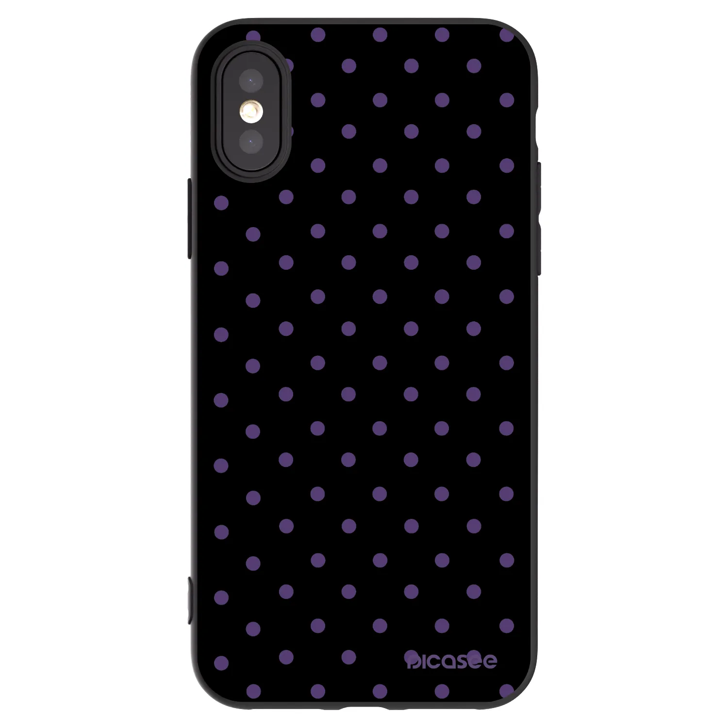 Picasee silikonový černý obal pro Apple iPhone X/XS - Flickers