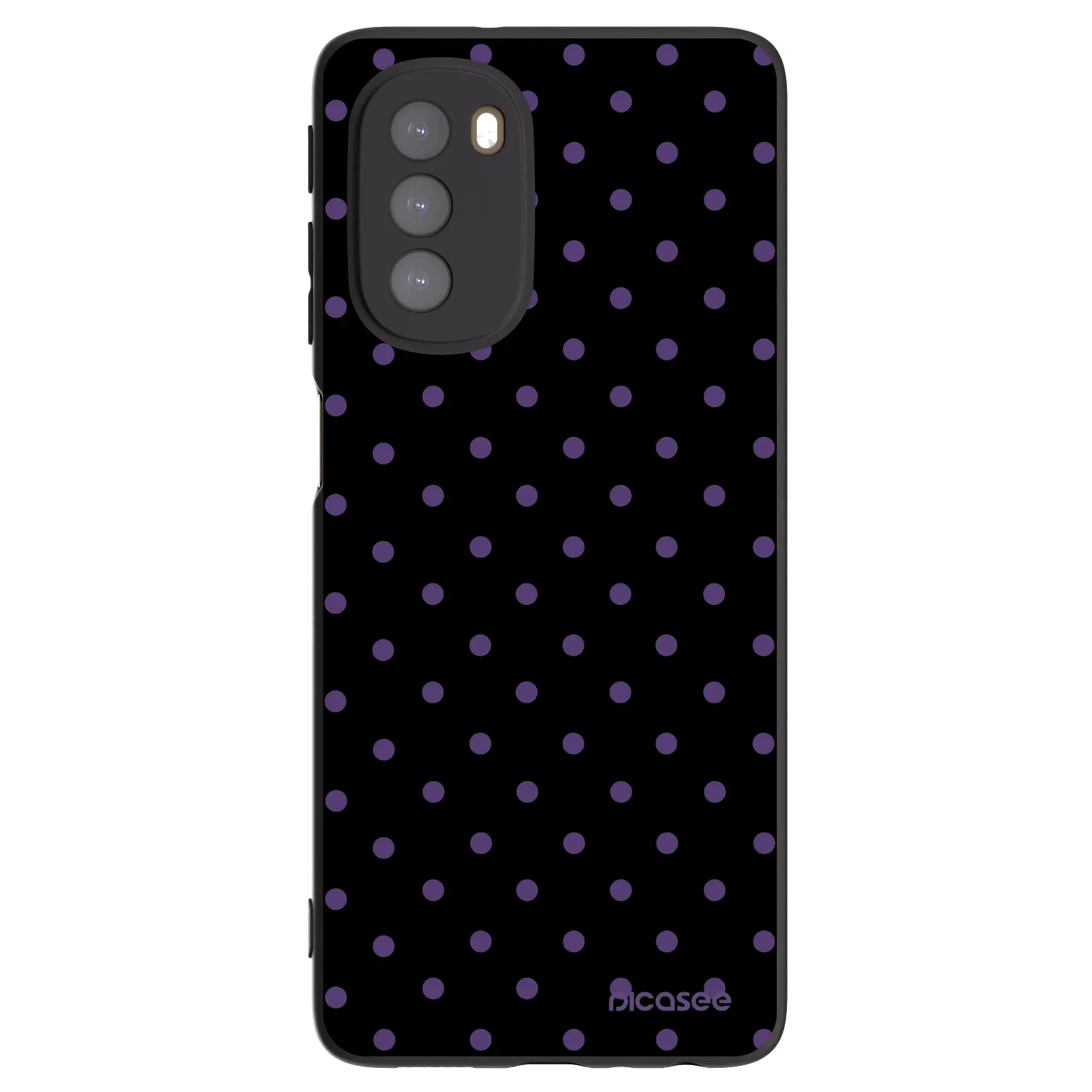 Picasee silikonový černý obal pro Motorola Moto G51 - Flickers