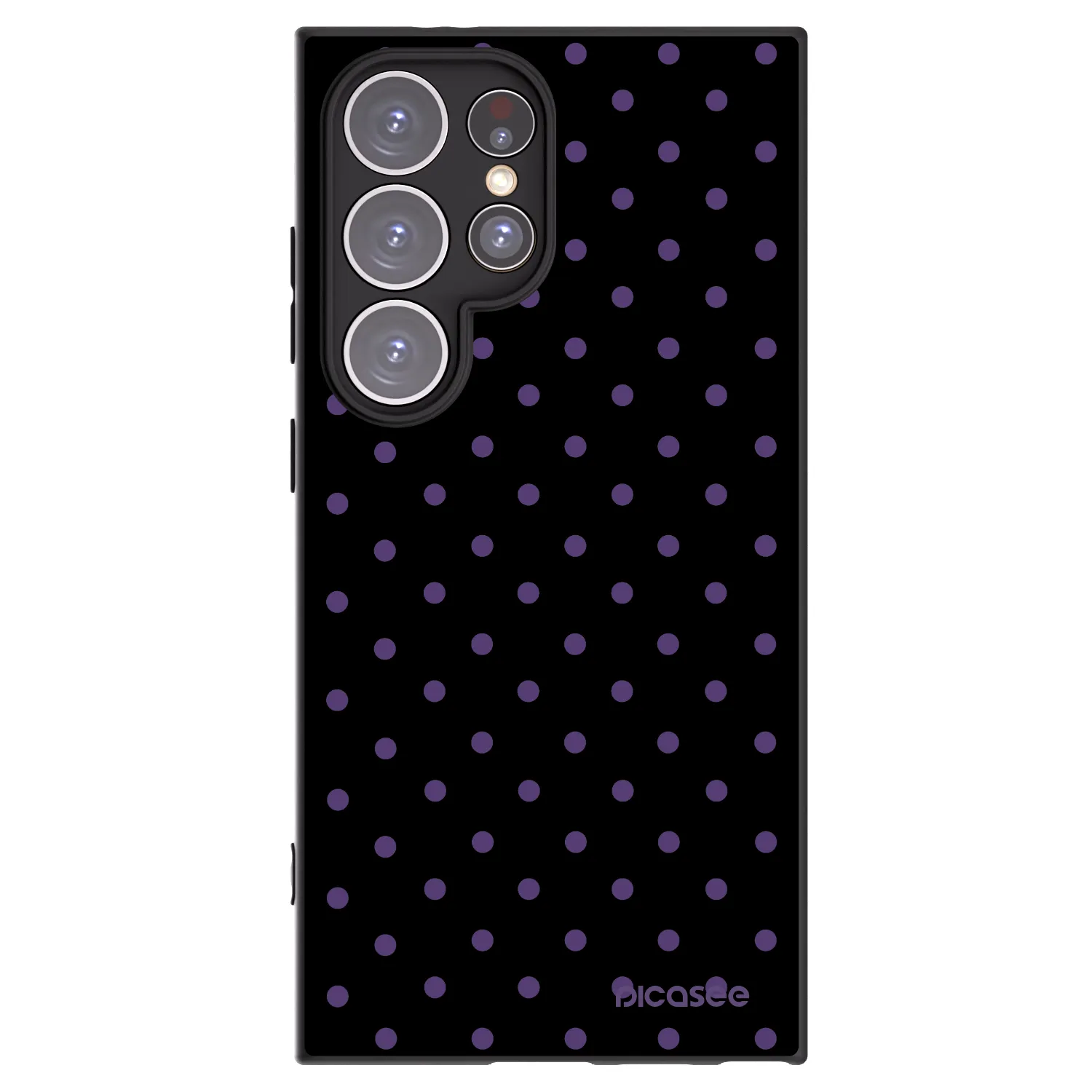 Picasee silikonový černý obal pro Samsung Galaxy S24 Ultra S928B 5G - Flickers