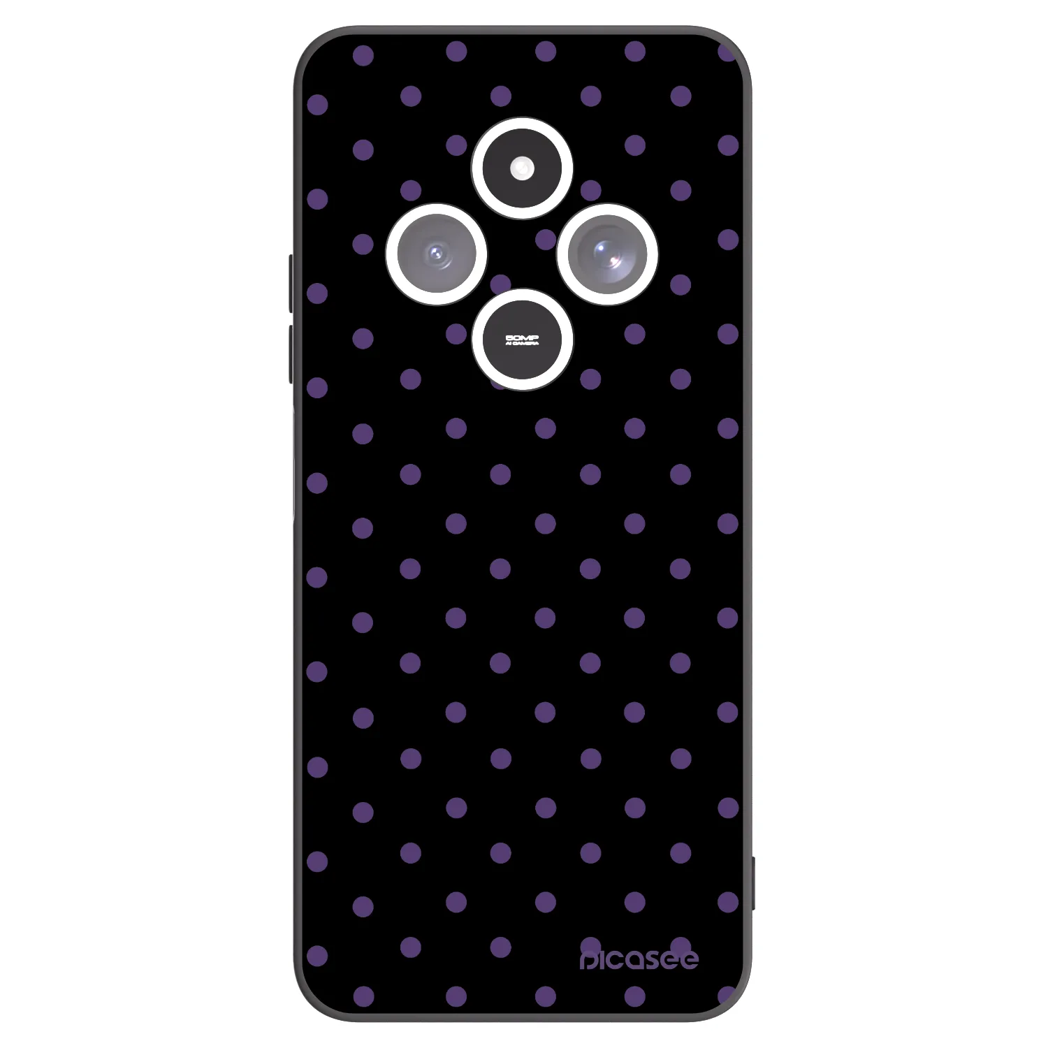 Picasee silikonový černý obal pro Xiaomi Redmi 14C - Flickers
