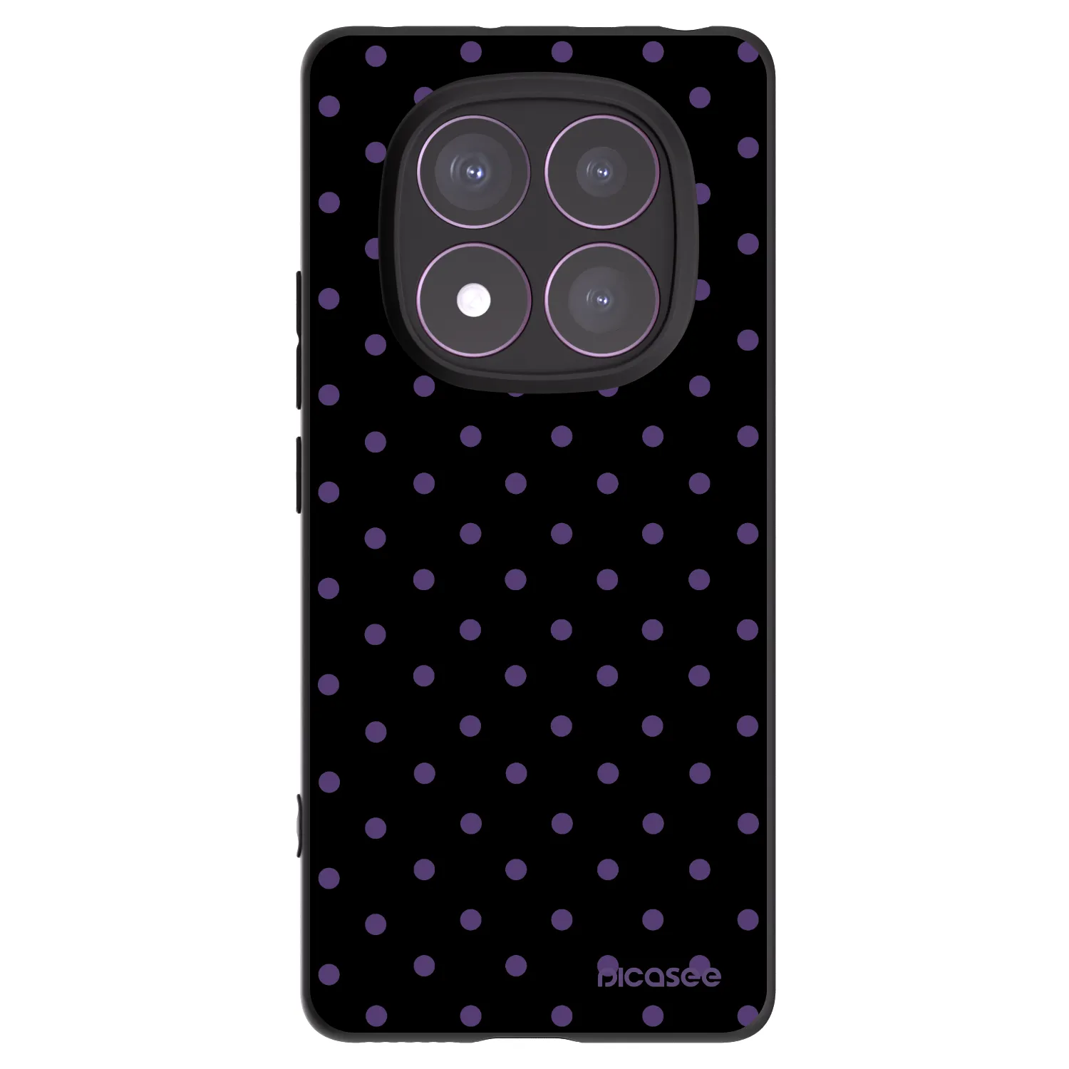 Picasee silikonový černý obal pro Xiaomi Redmi Note 14 Pro 4G - Flickers
