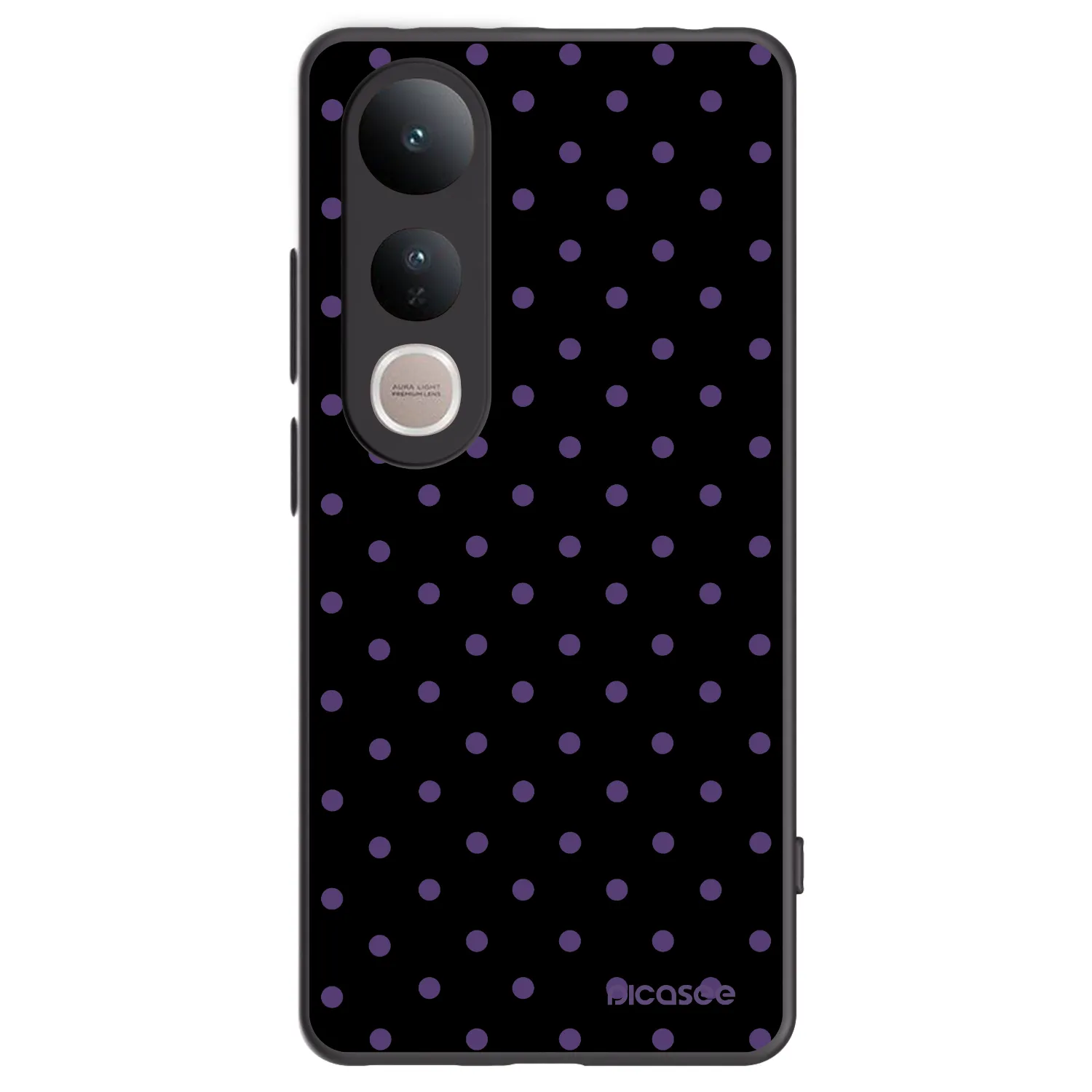 Picasee silikonový černý obal pro Vivo V50 Lite 5G - Flickers