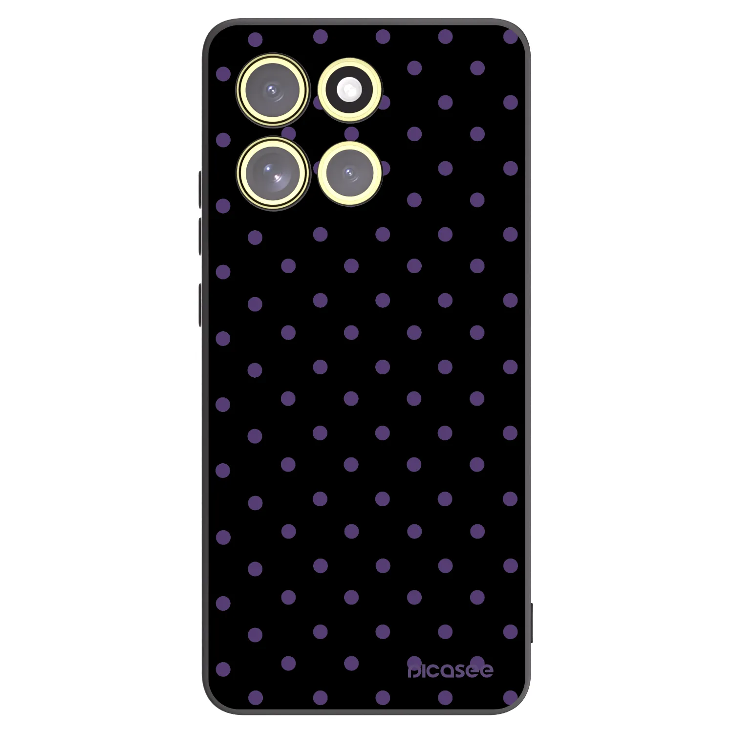 Picasee silikonový černý obal pro Motorola Moto G86 5G - Flickers