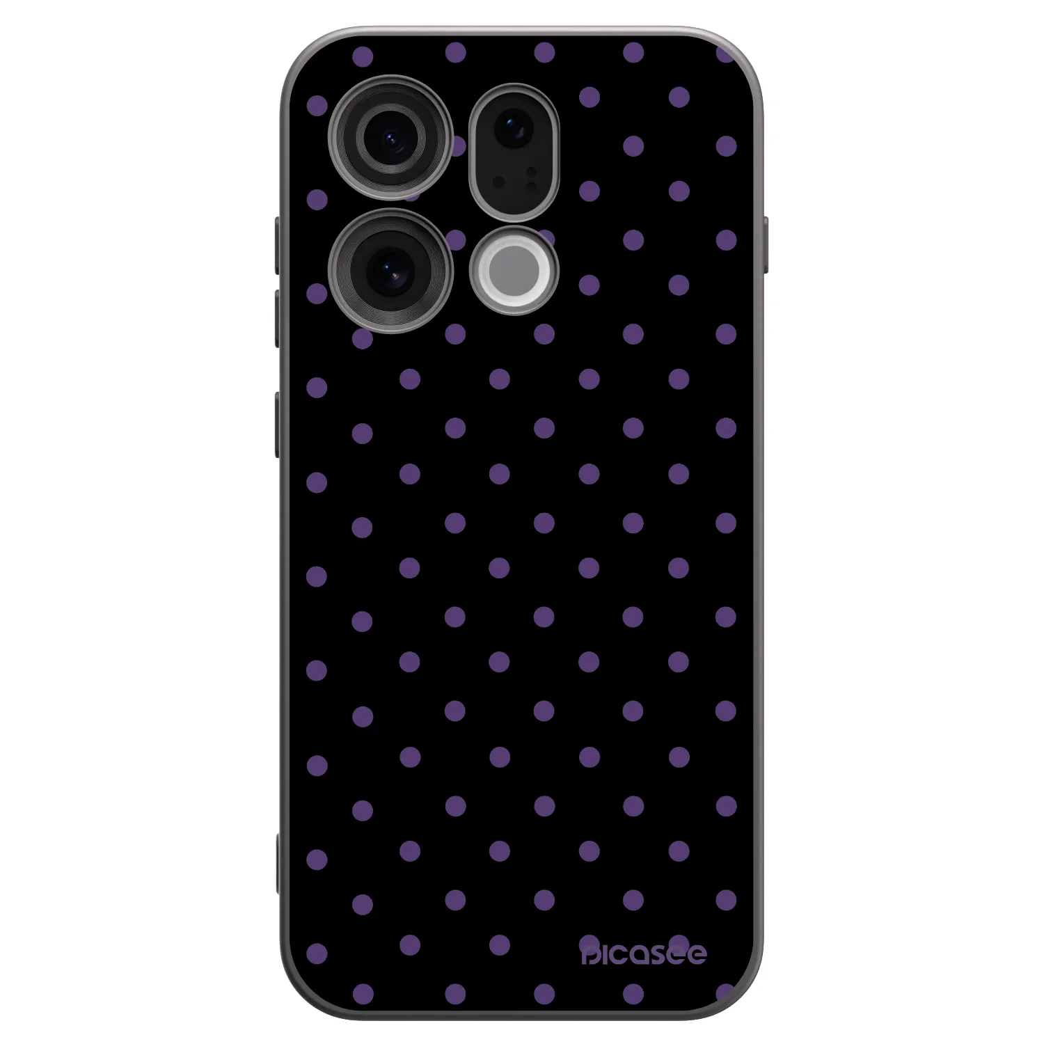 Picasee silikonový černý obal pro OPPO Find X9 - Flickers