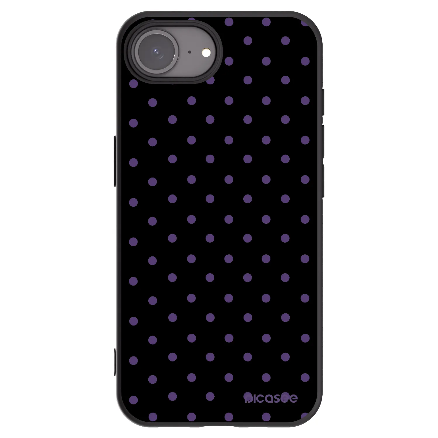 Picasee silikonový černý obal pro Apple iPhone 17e - Flickers