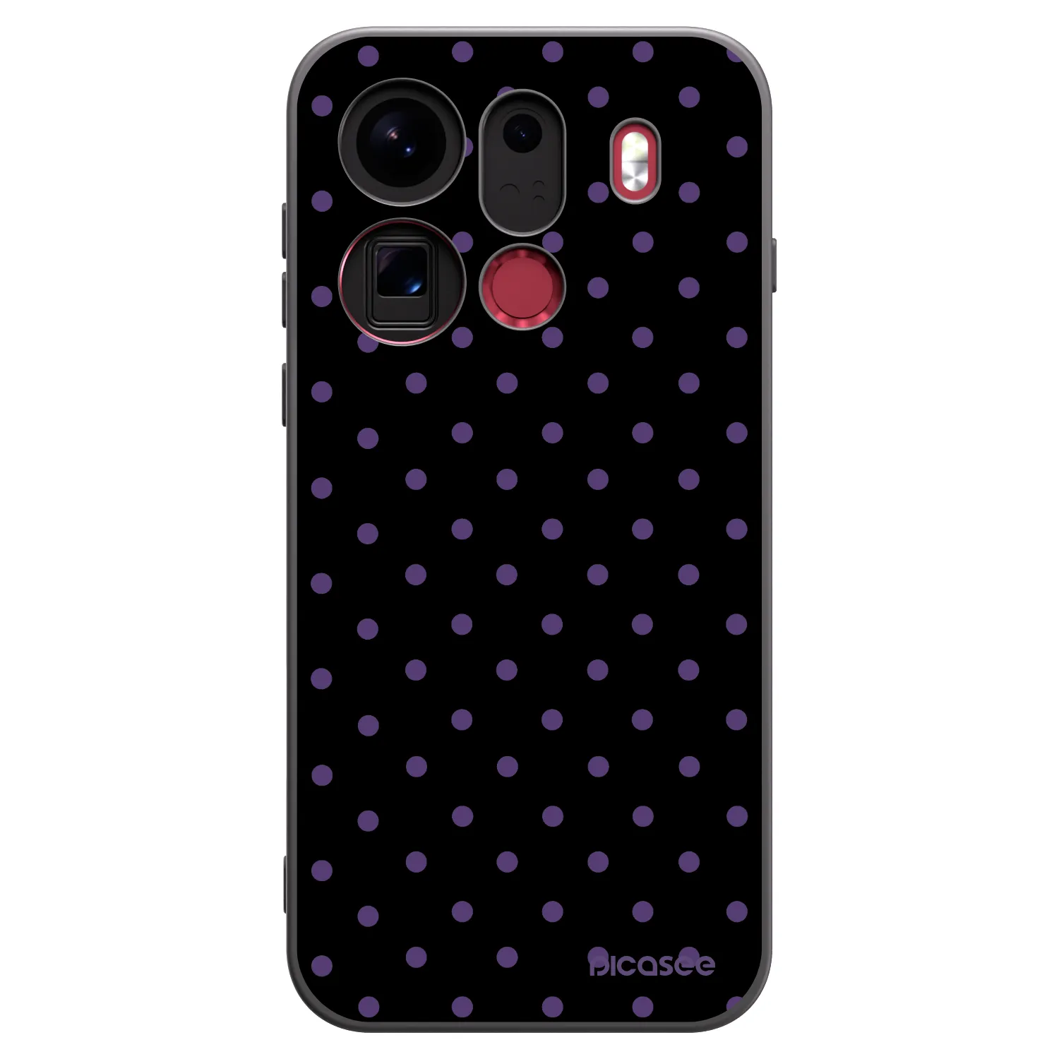 Picasee silikonový černý obal pro OPPO Find X9 Pro - Flickers