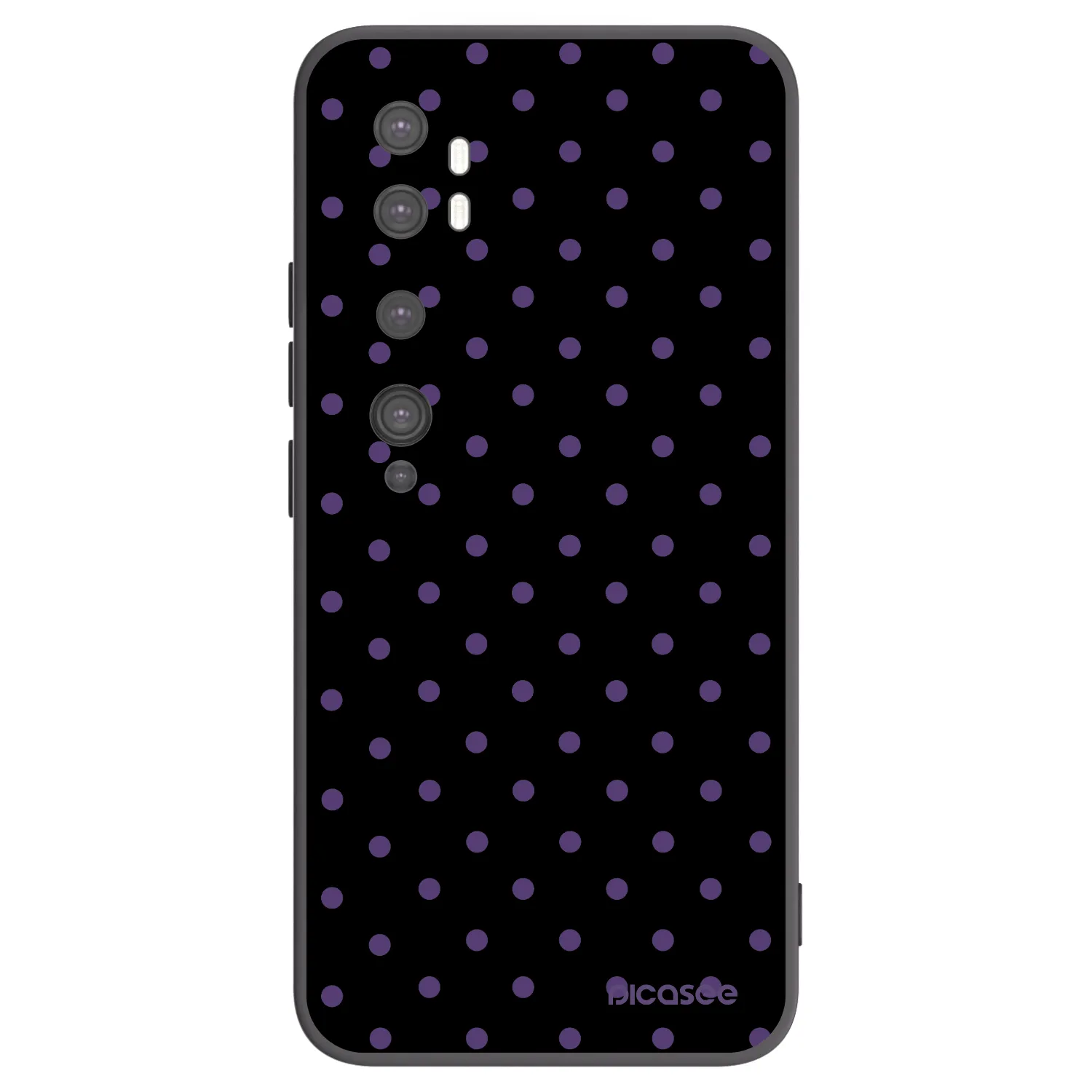 Picasee silikonový černý obal pro Xiaomi Mi Note 10 (Pro) - Flickers