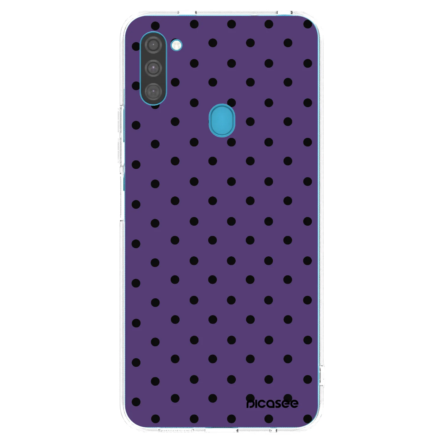 Picasee silikonový průhledný obal pro Samsung Galaxy M11 - Flickers 2