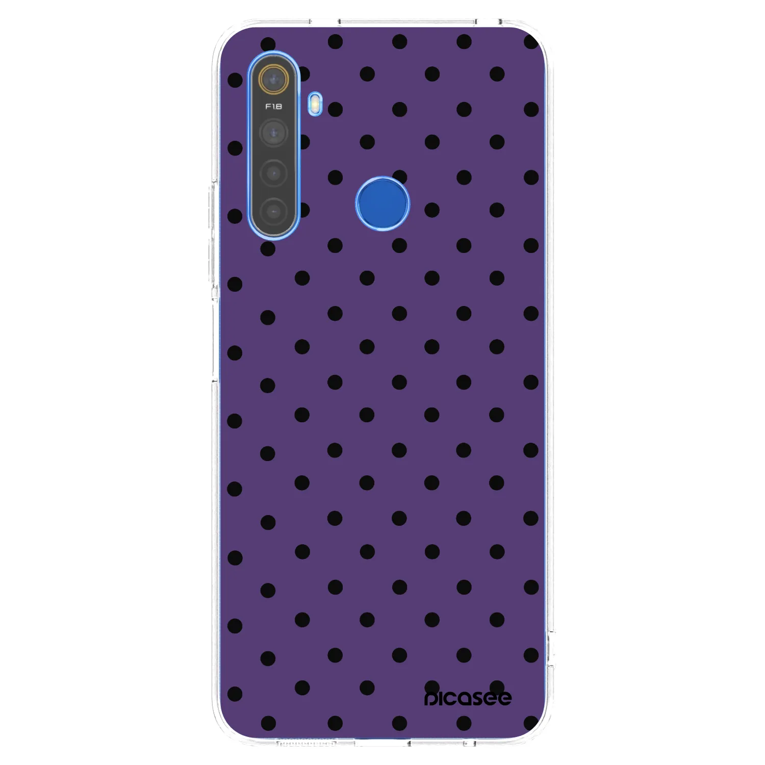 Picasee silikonový průhledný obal pro Realme 5 - Flickers 2