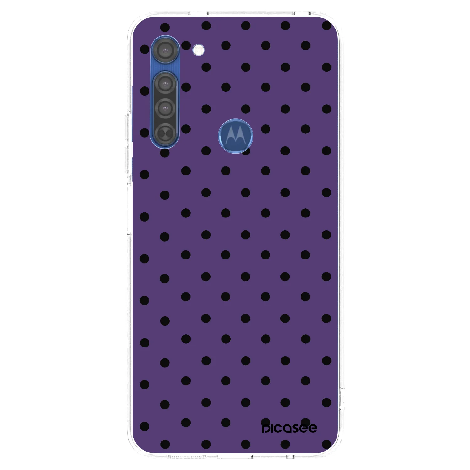 Picasee silikonový průhledný obal pro Motorola Moto G8 - Flickers 2