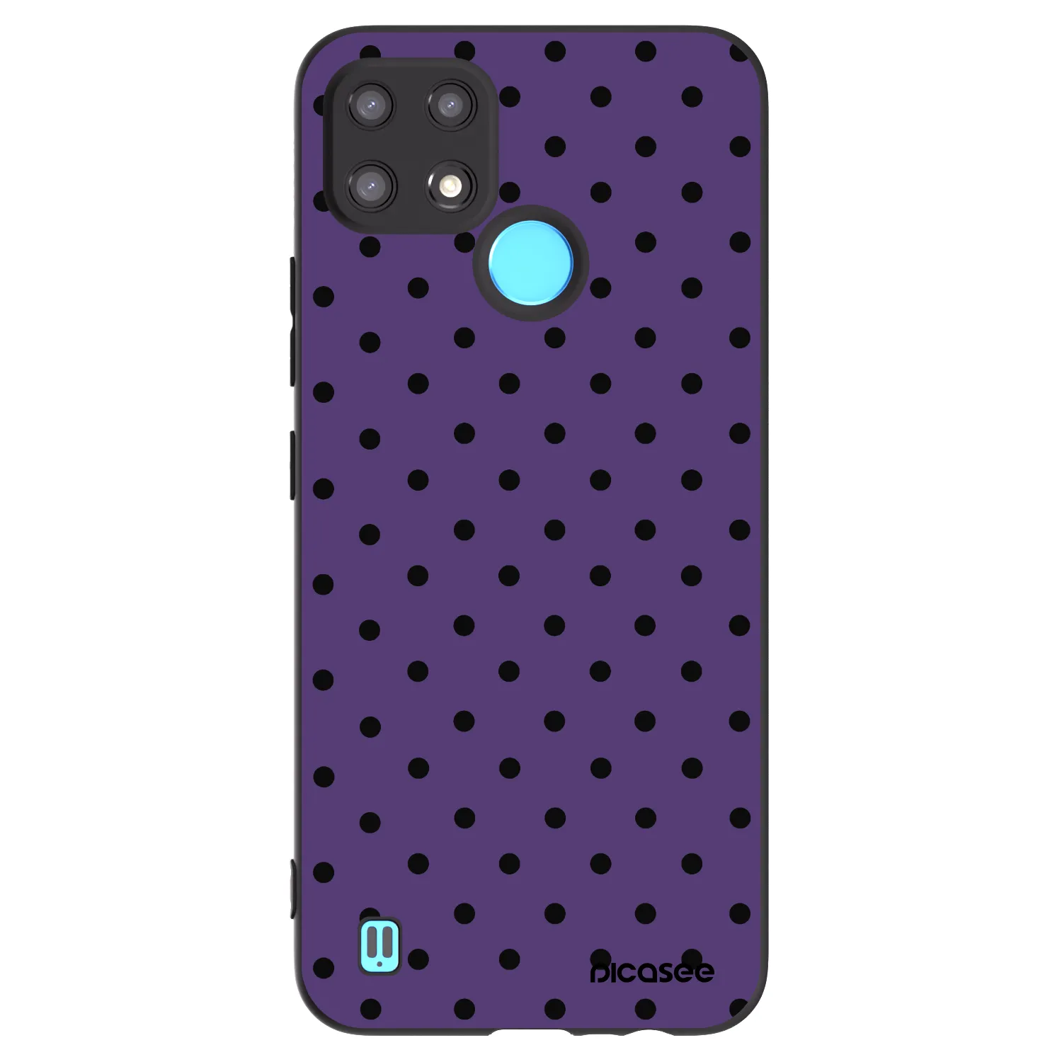 Picasee silikonový černý obal pro Realme C21 - Flickers 2
