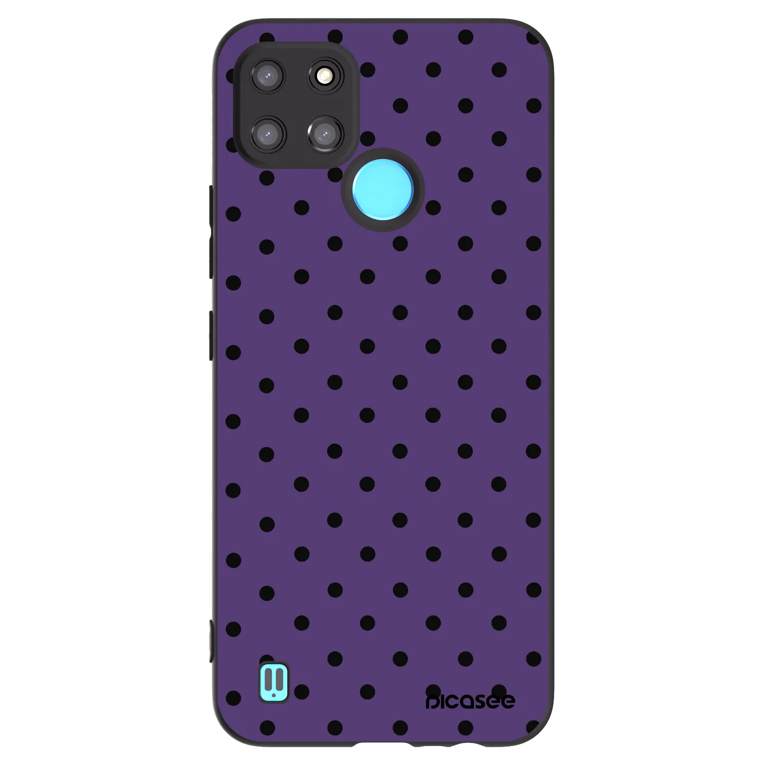 Picasee silikonový černý obal pro Realme C21Y - Flickers 2
