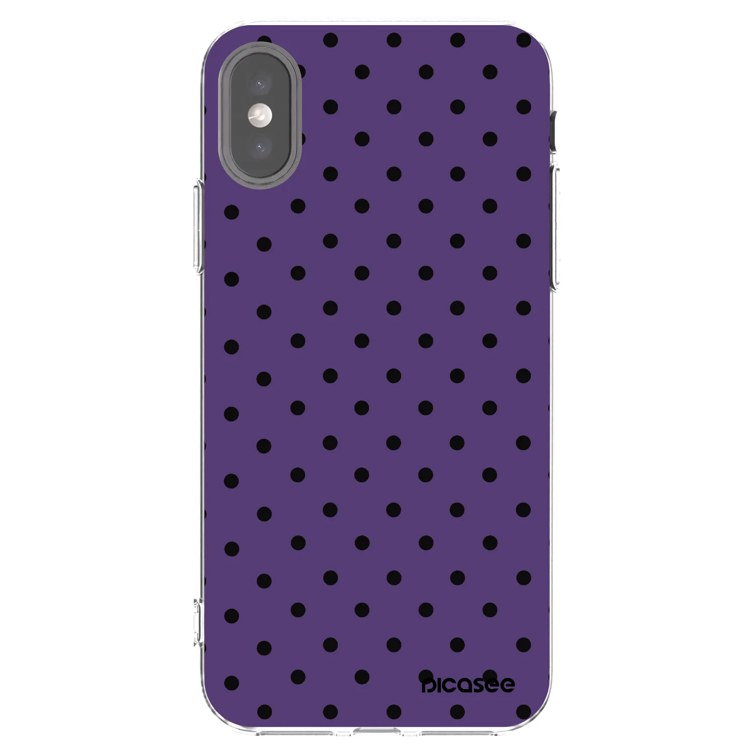 Picasee silikonový průhledný obal pro Apple iPhone X/XS - Flickers 2