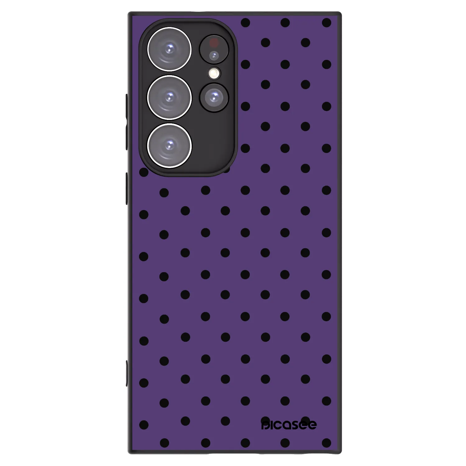 Picasee silikonový černý obal pro Samsung Galaxy S23 Ultra 5G - Flickers 2
