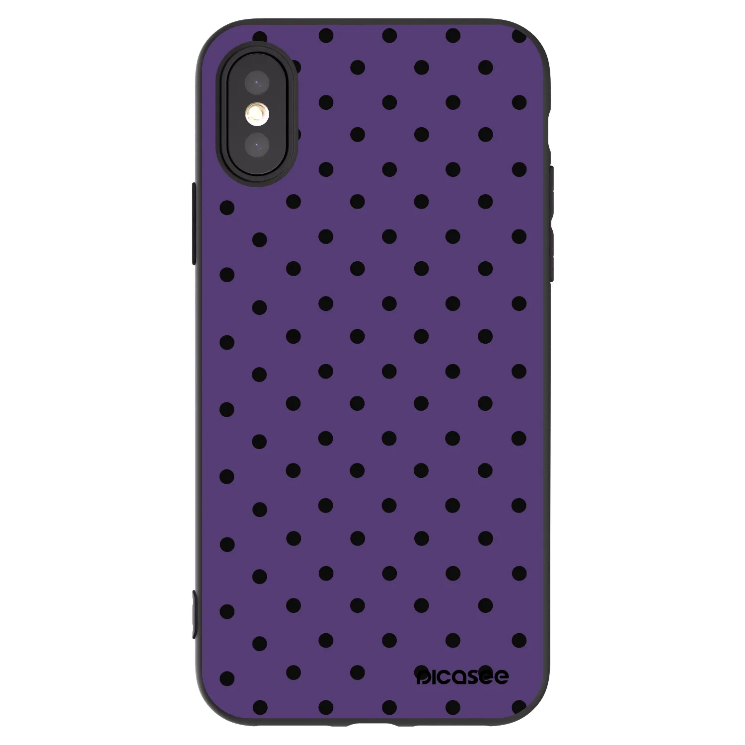 Picasee silikonový černý obal pro Apple iPhone X/XS - Flickers 2