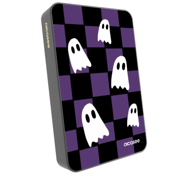 Picasee Powerbanka s MagSafe 10 000 mAh Šedá - Ghosts