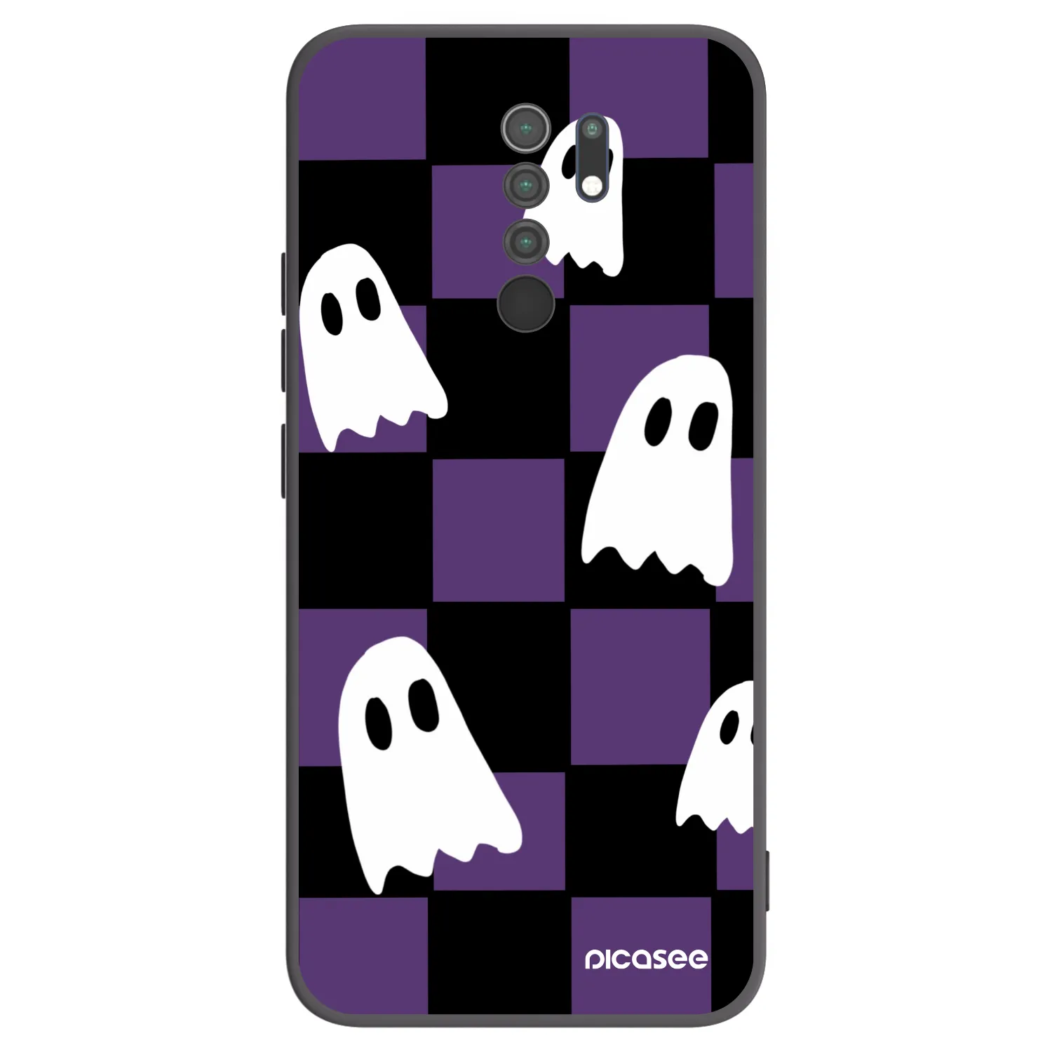 Picasee silikonový černý obal pro Xiaomi Redmi 9 - Ghosts