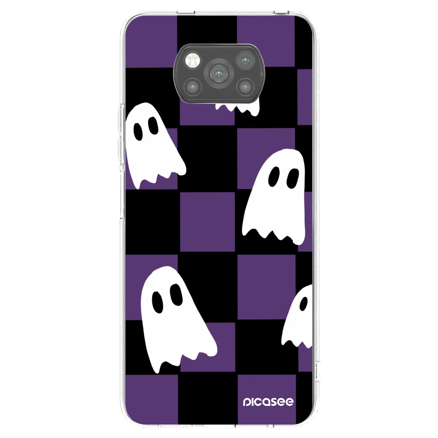 Picasee silikonový černý obal pro Xiaomi Poco X3 - Ghosts