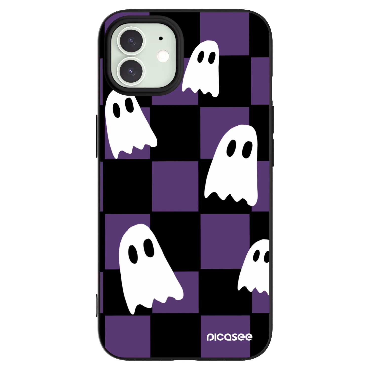 Picasee silikonový černý obal pro Apple iPhone 12 - Ghosts